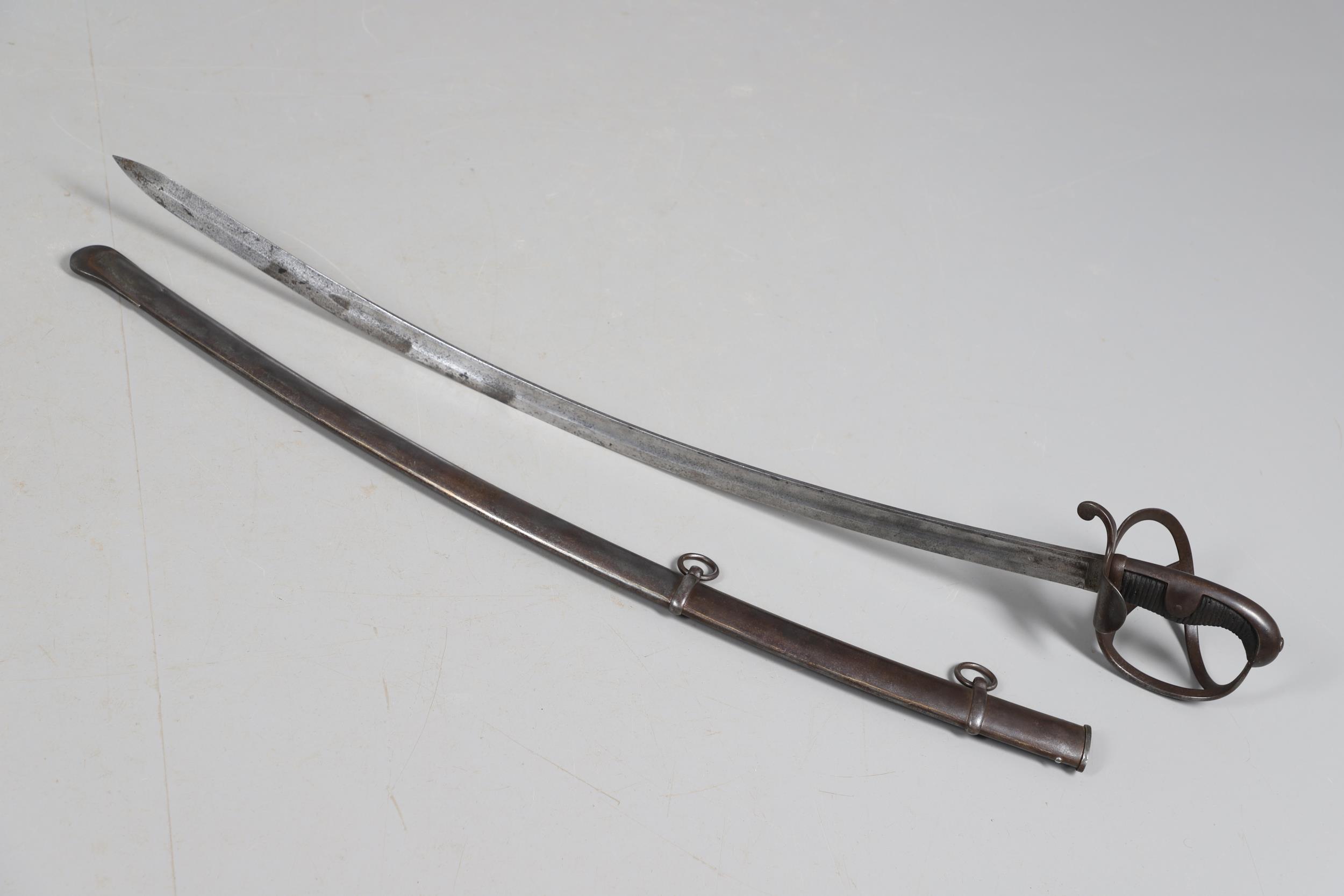 AN UNUSUAL BRITISH CRIMEAN WAR PERIOD ROYAL ENGINEERS DRIVERS SWORD AND SCABBARD. - Image 9 of 13