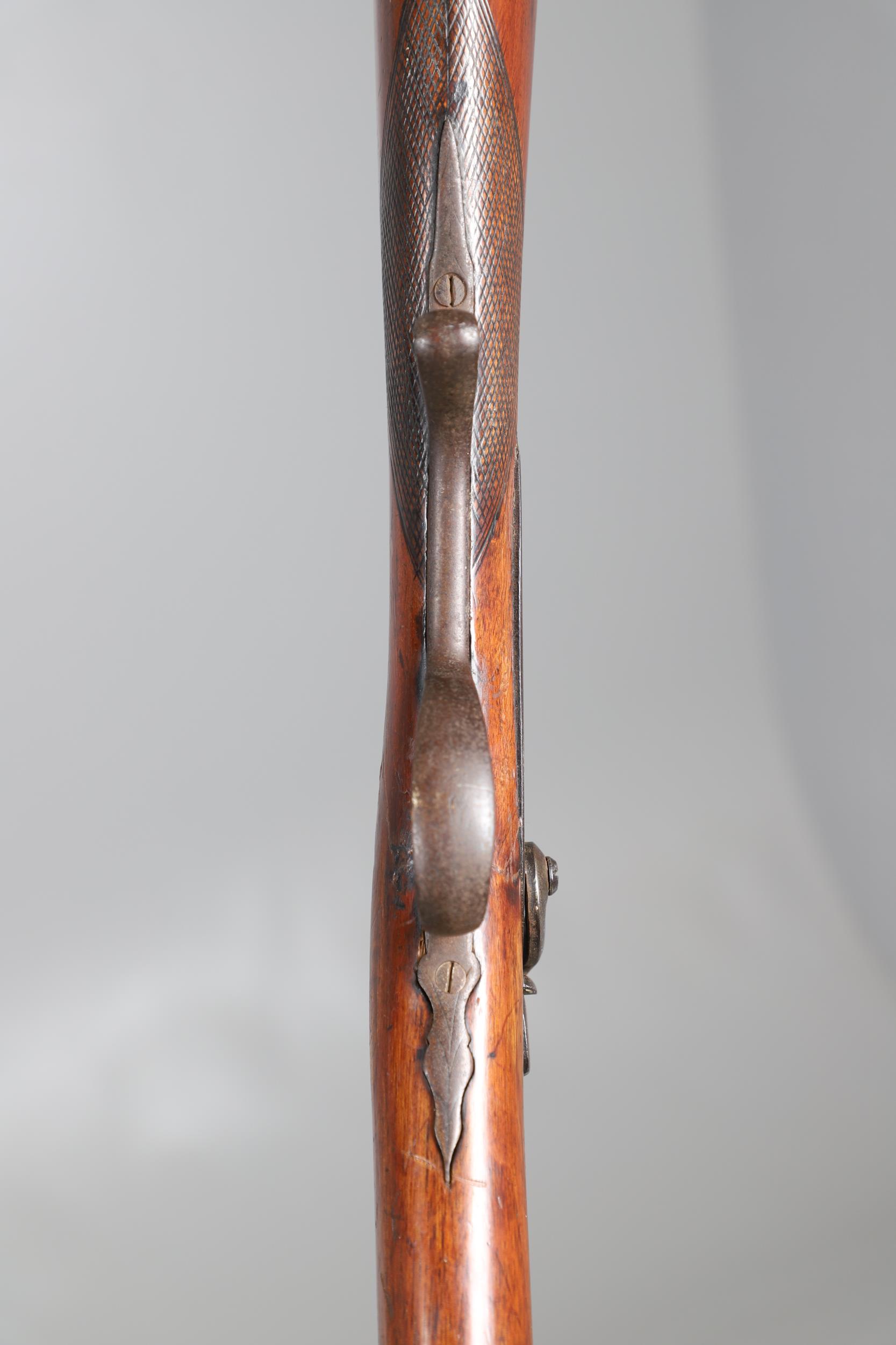 A 19TH CENTURY PERCUSSION SPORTING GUN. - Image 7 of 18