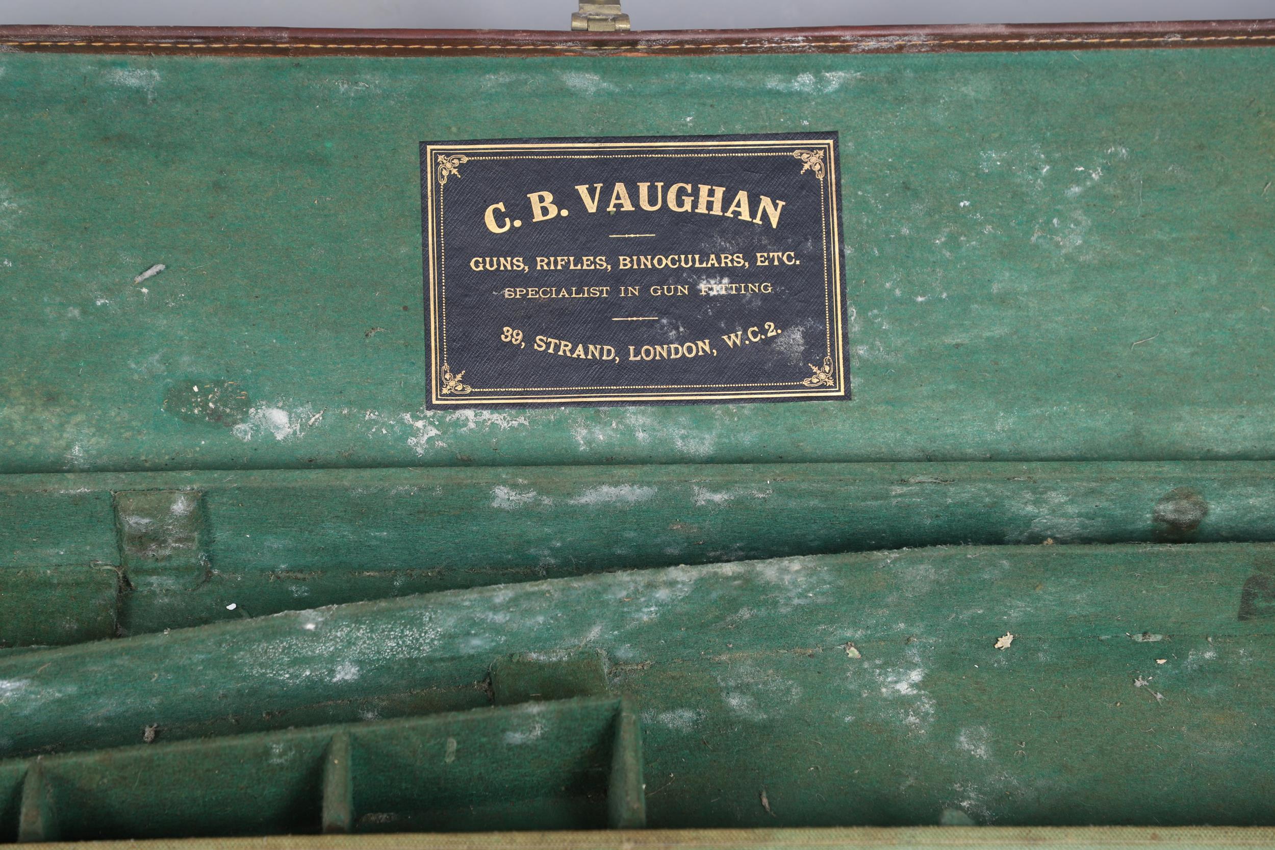 A LEATHER SHOTGUN CASE AND OTHER GUN CASES. - Image 6 of 16