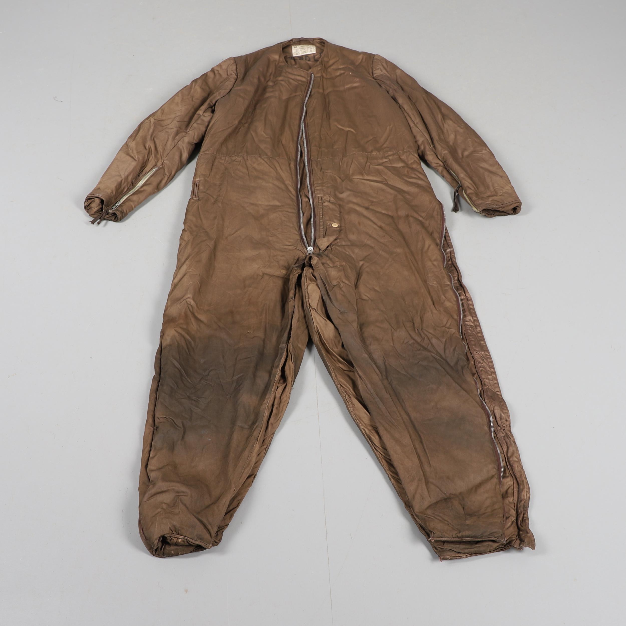 AN AIR MINISTRY 1941 PATTERN 'SIDCOT' FLYING SUIT LINER.