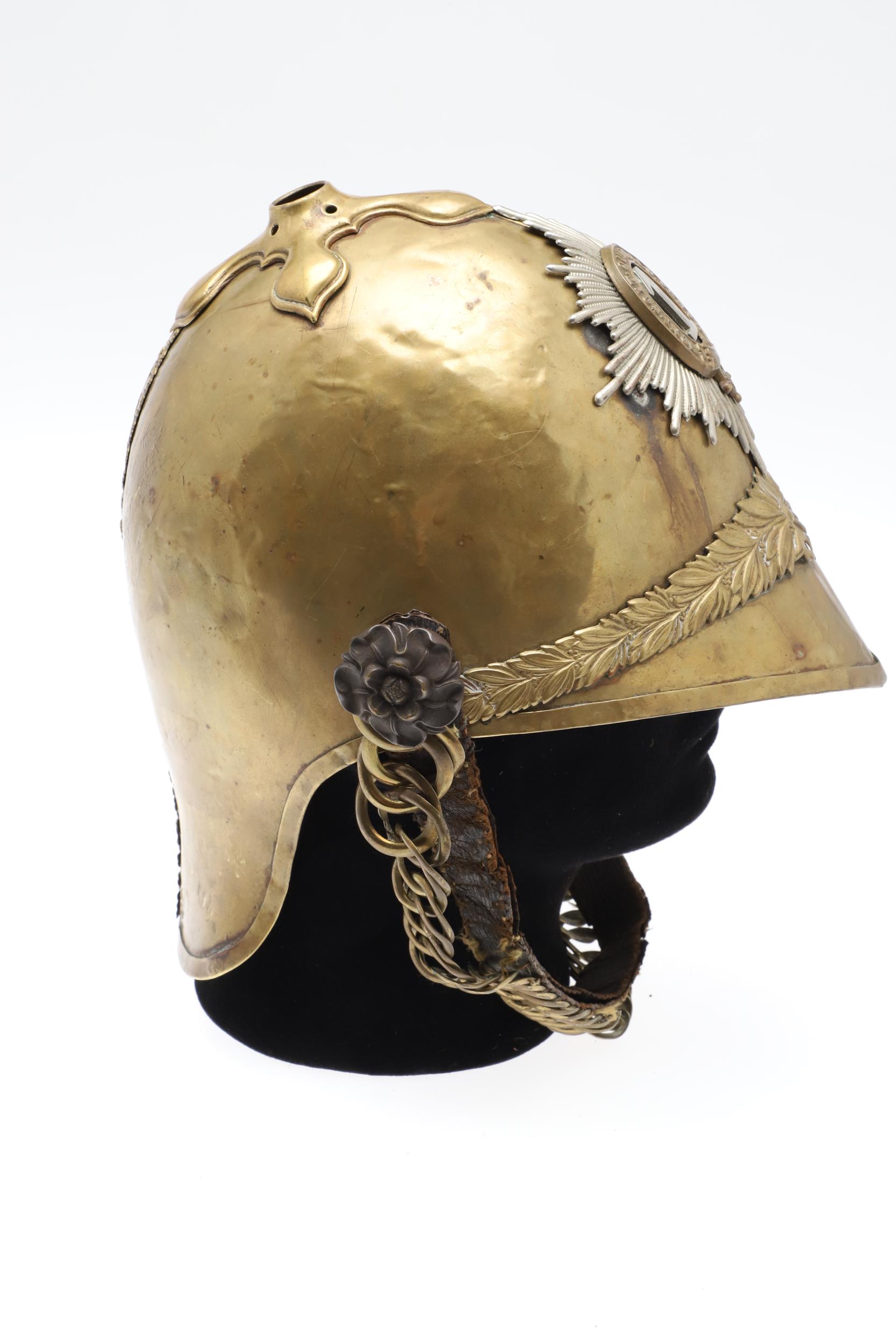 A 1ST DRAGOON GUARDS 1871 PATTERN HELMET. - Image 9 of 15