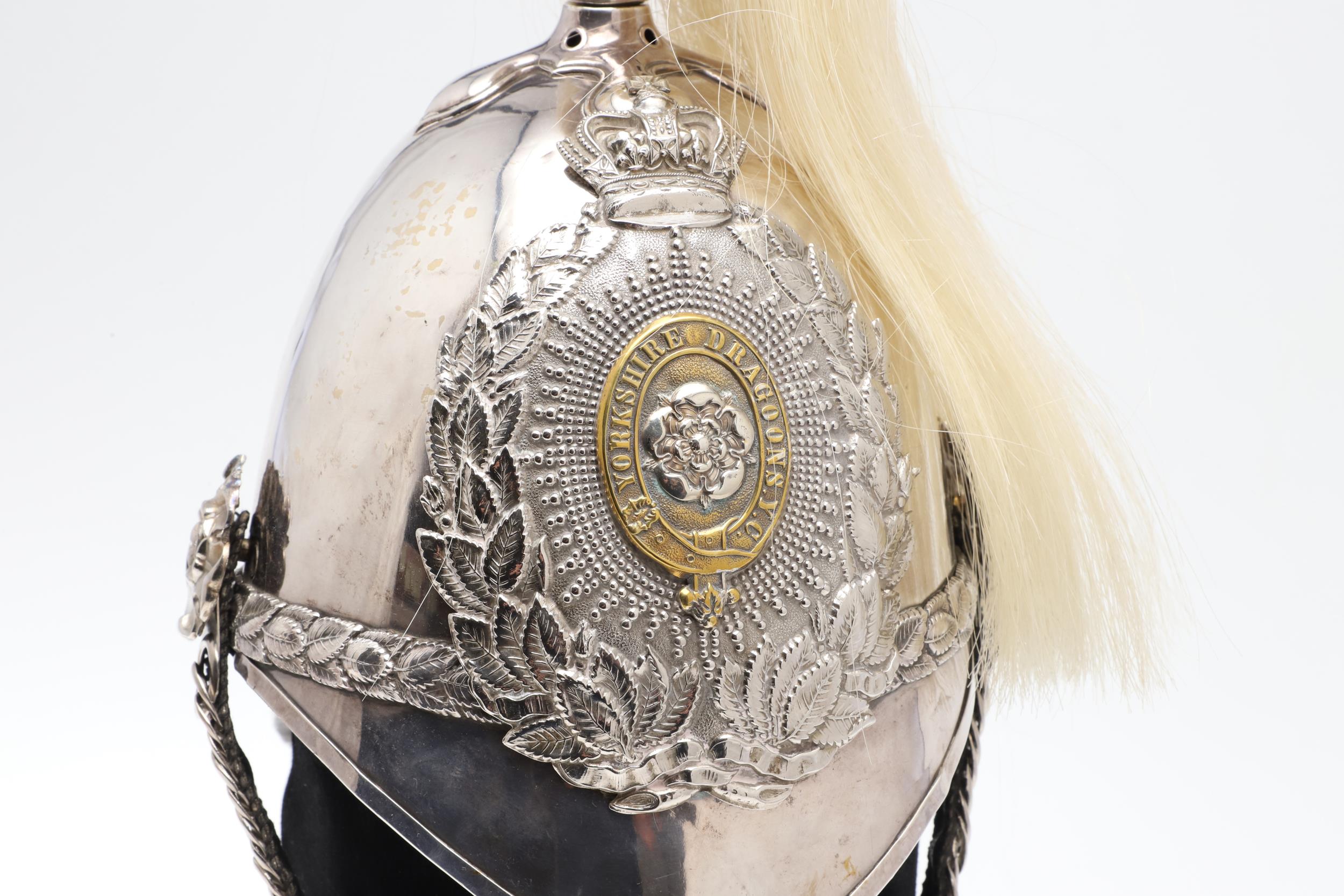 A YORKSHIRE DRAGOON GUARDS 1871 PATTERN HELMET. - Image 5 of 15