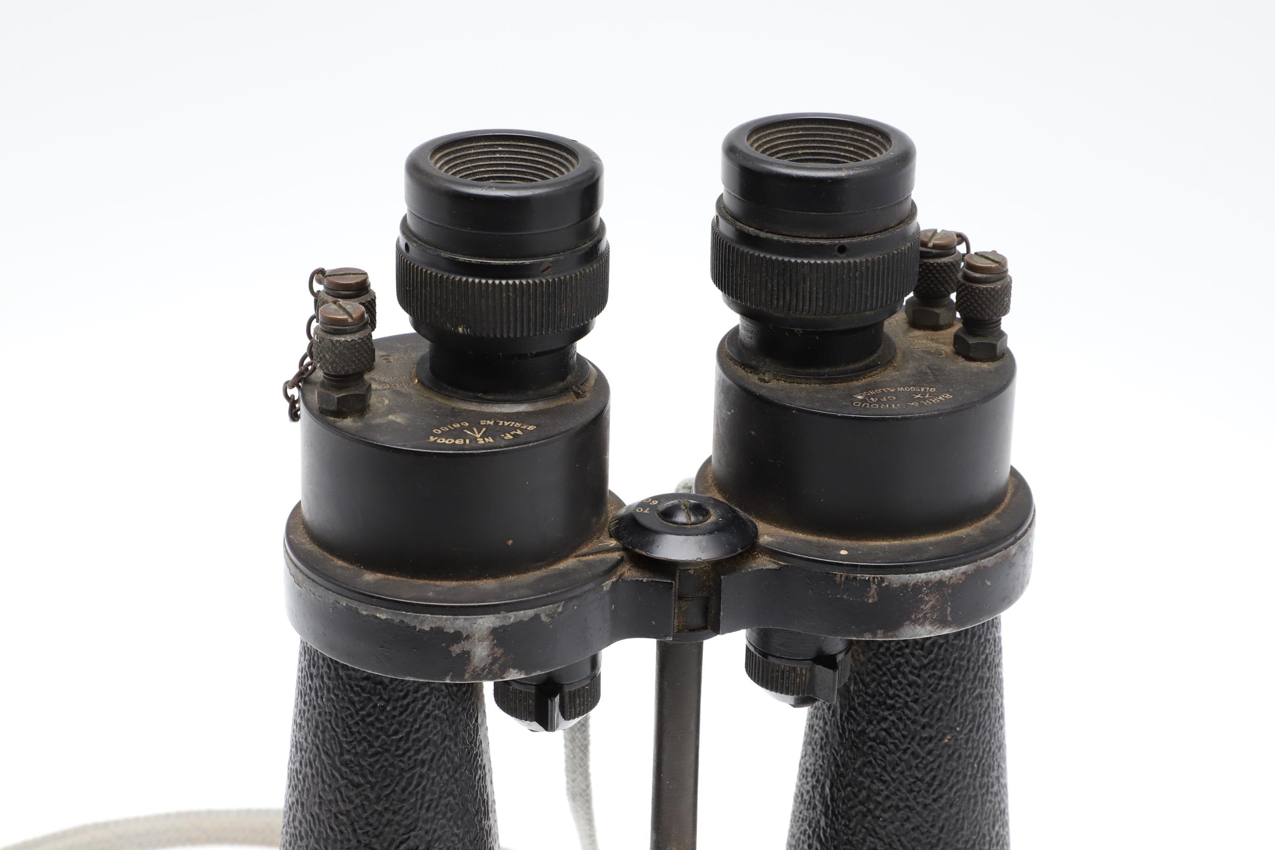 A PAIR OF SECOND WORLD WAR NAVAL BINOCULARS BY BARR AND STROUD. - Image 2 of 12