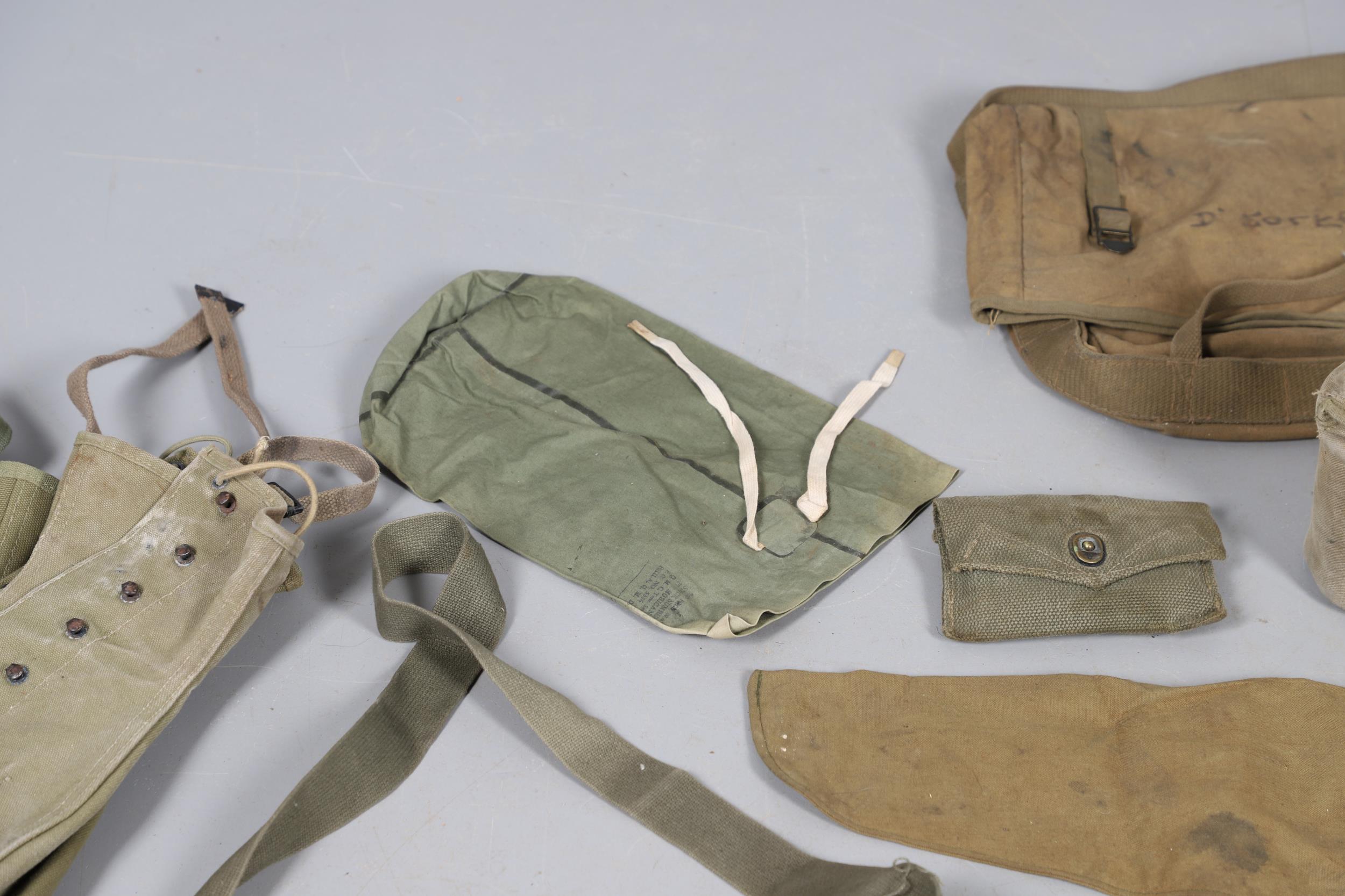 A COLLECTION OF SECOND WORLD WAR AND LATER AMERICAN WEBBING AND SIMILAR ITEMS. - Image 21 of 29