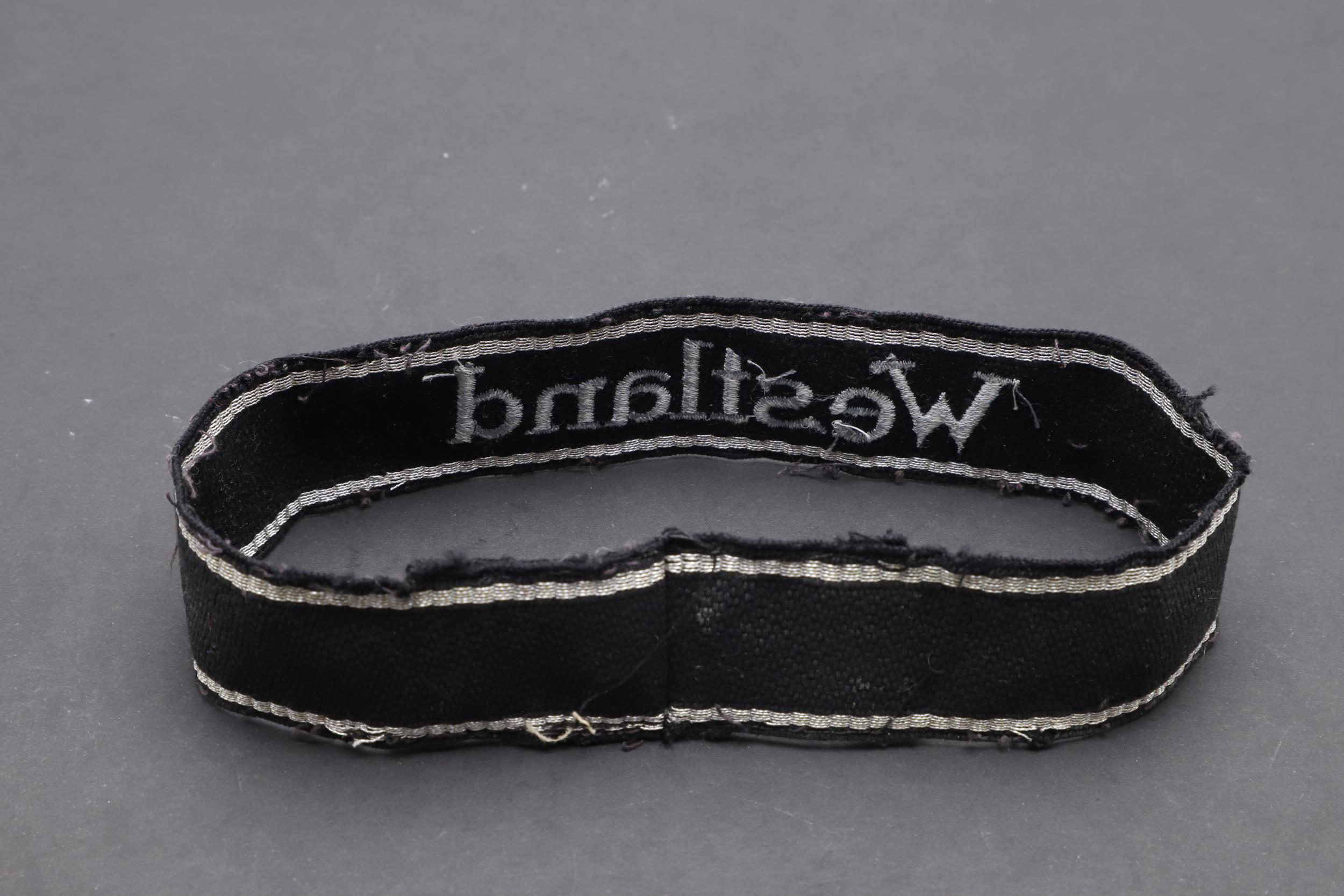 A SECOND WORLD WAR WAFFEN-SS 'WESTLAND' CUFFBAND. - Bild 7 aus 7