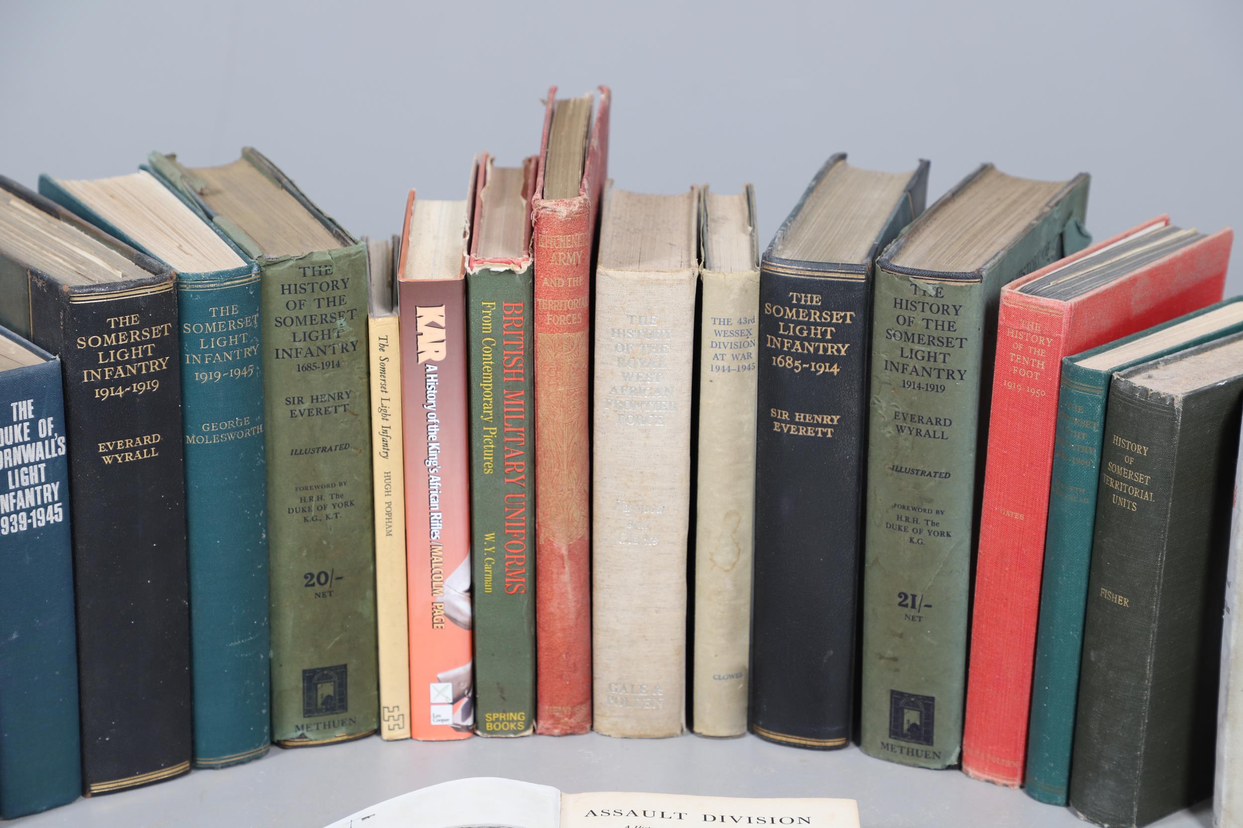 A QUANTITY OF VOLUMES RELATING TO THE SOMERSET LIGHT INFANTRY AND OTHER MILITARY HISTORY. - Image 3 of 5