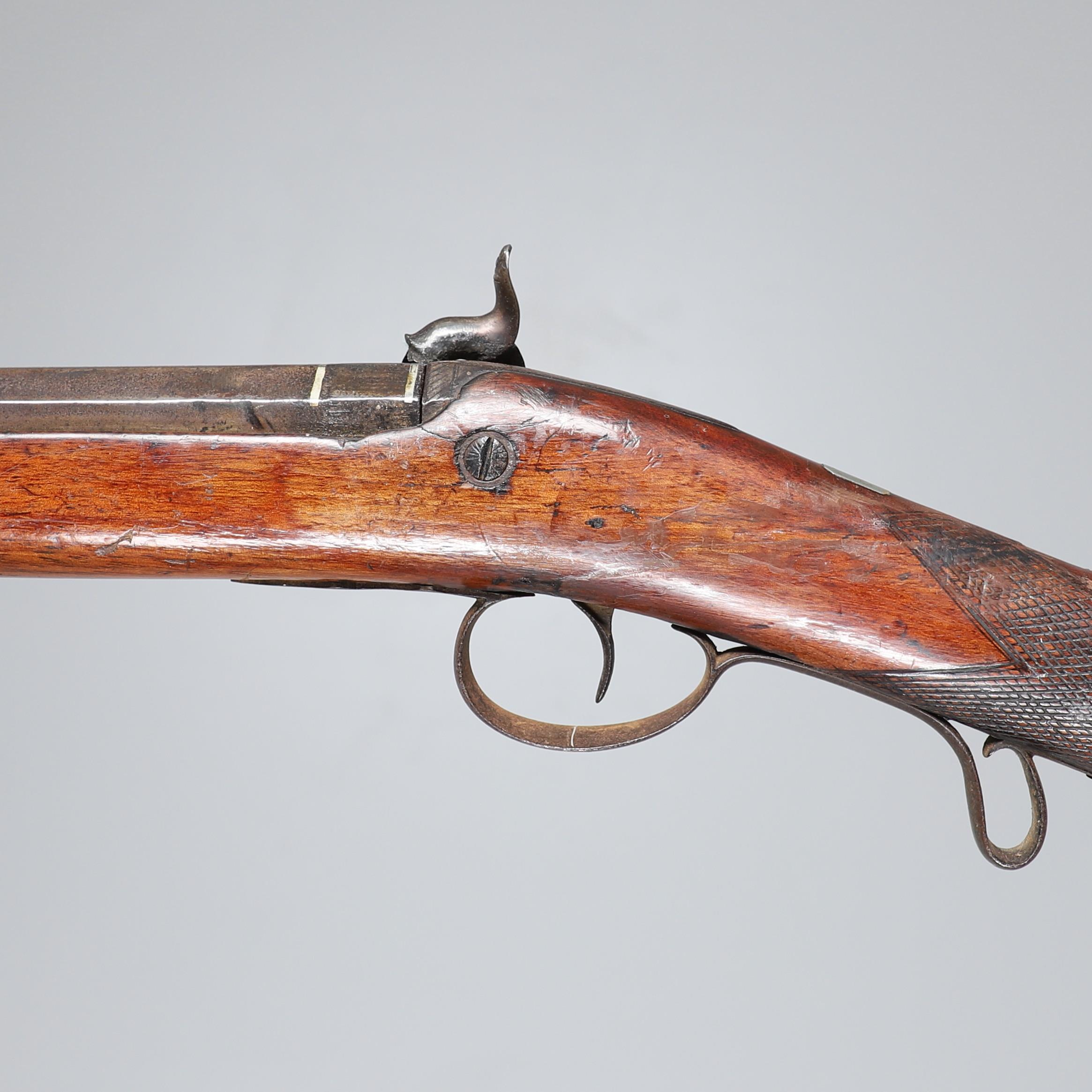 A 19TH CENTURY PERCUSSION SPORTING GUN. - Image 2 of 18