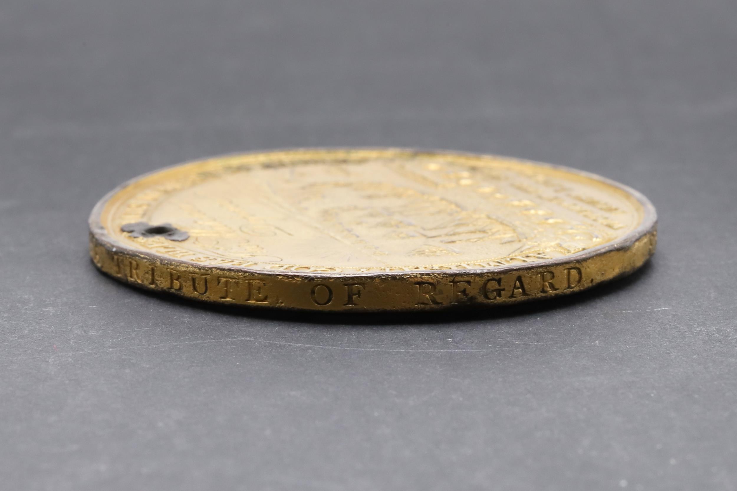 DAVISON'S MEDAL FOR THE BATTLE OF THE NILE, 1798, AWARDED TO THOMAS MATCHER, DEFENCE. - Image 5 of 5