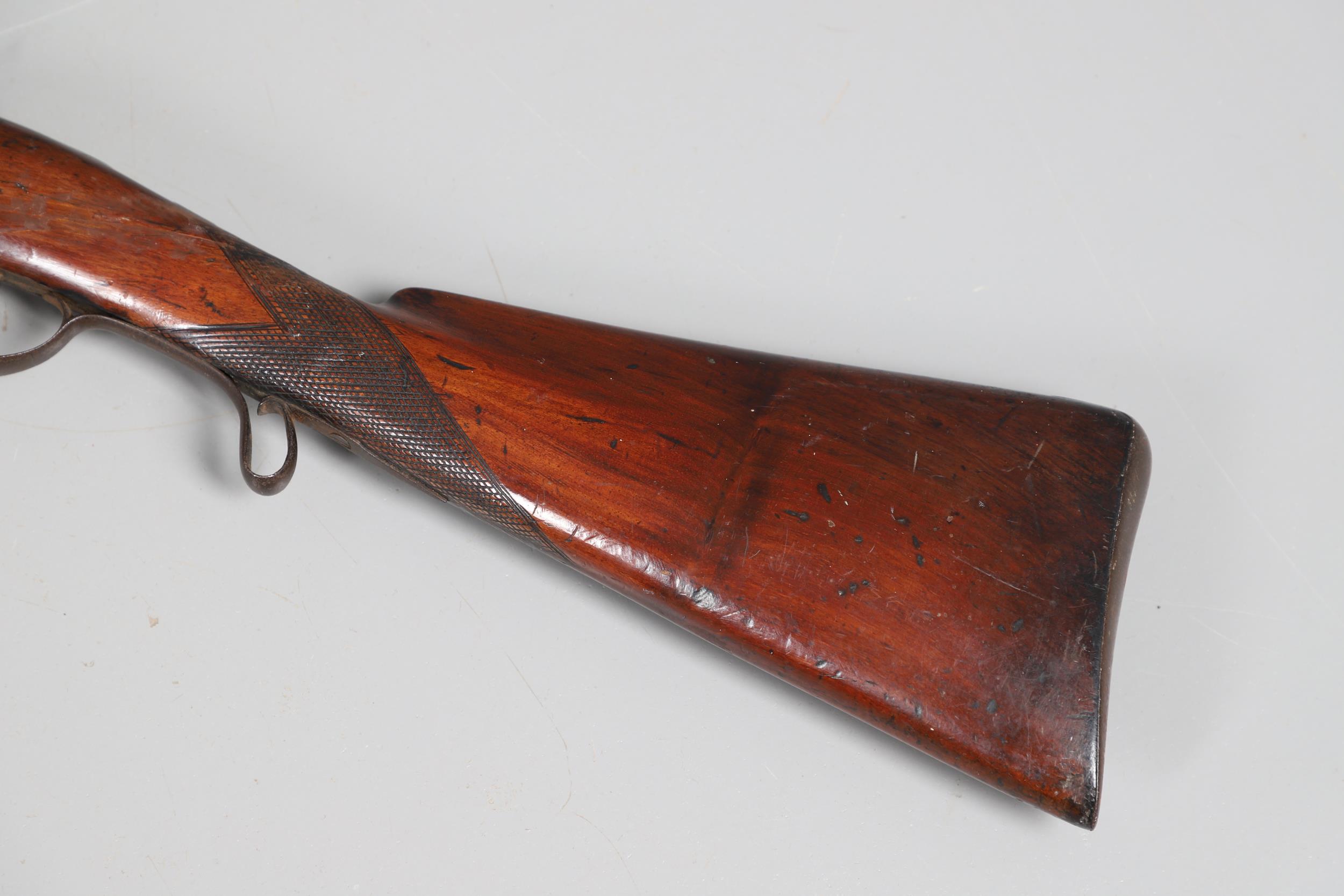 A 19TH CENTURY PERCUSSION SPORTING GUN. - Image 18 of 18