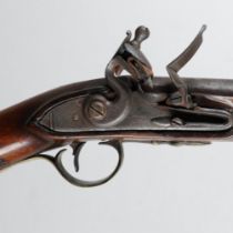 A LATE 18TH CENTURY FLINTLOCK GUN BY MORRIS.