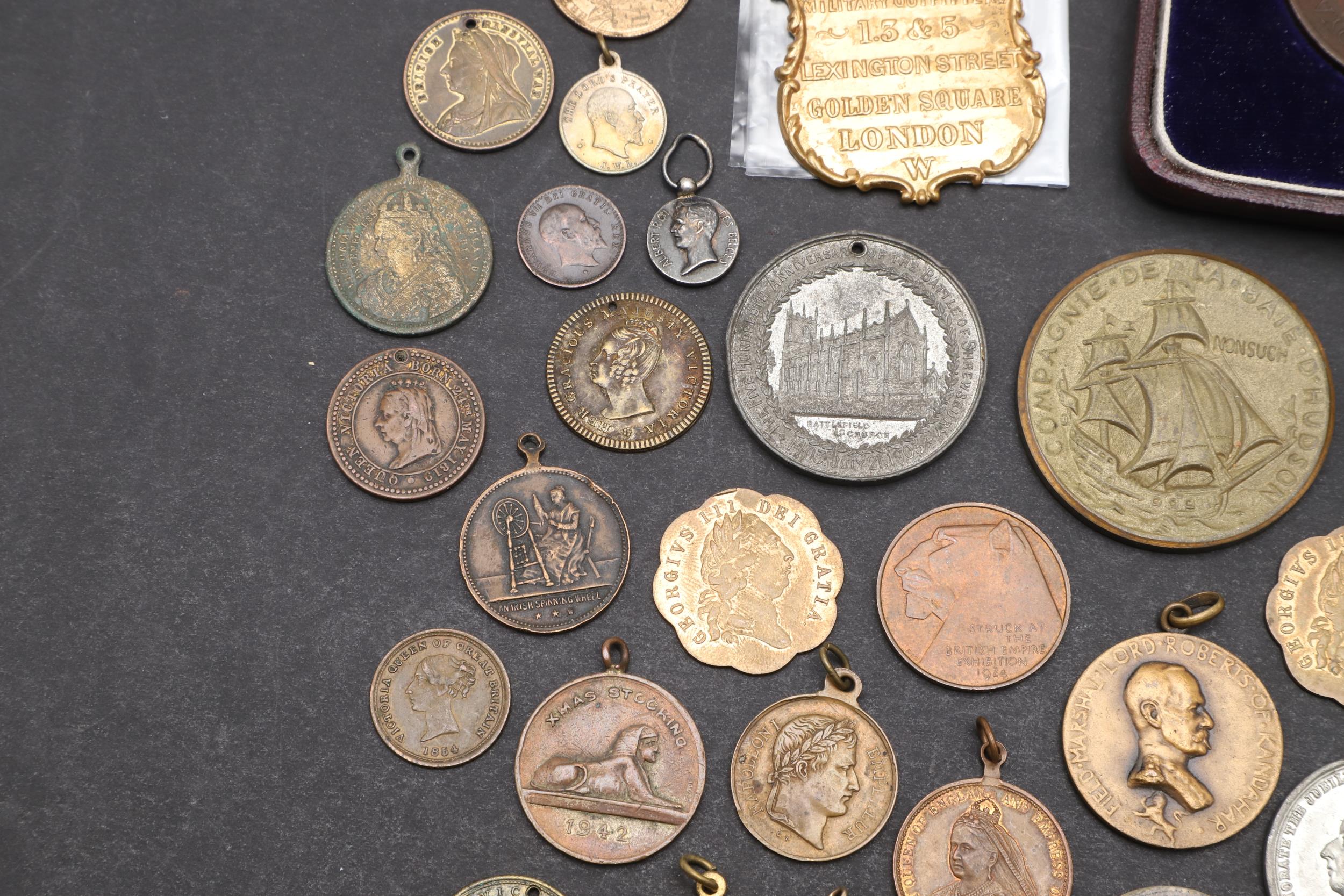 A COLLECTION OF COMMEMORATIVE AND SPORTING MEDALS. - Image 3 of 15