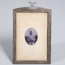 A SIGNED PORTRAIT PHOTOGRAPH OF EDWARD PRINCE OF WALES, OSBORNE 1907, IN SILVER FRAME.