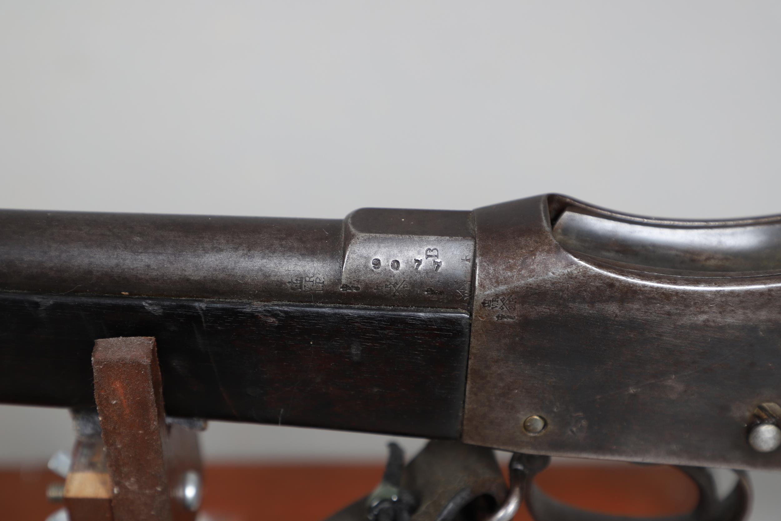 AN ENFIELD MARTINI HENRY MARK IV MILITARY RIFLE. - Image 7 of 21