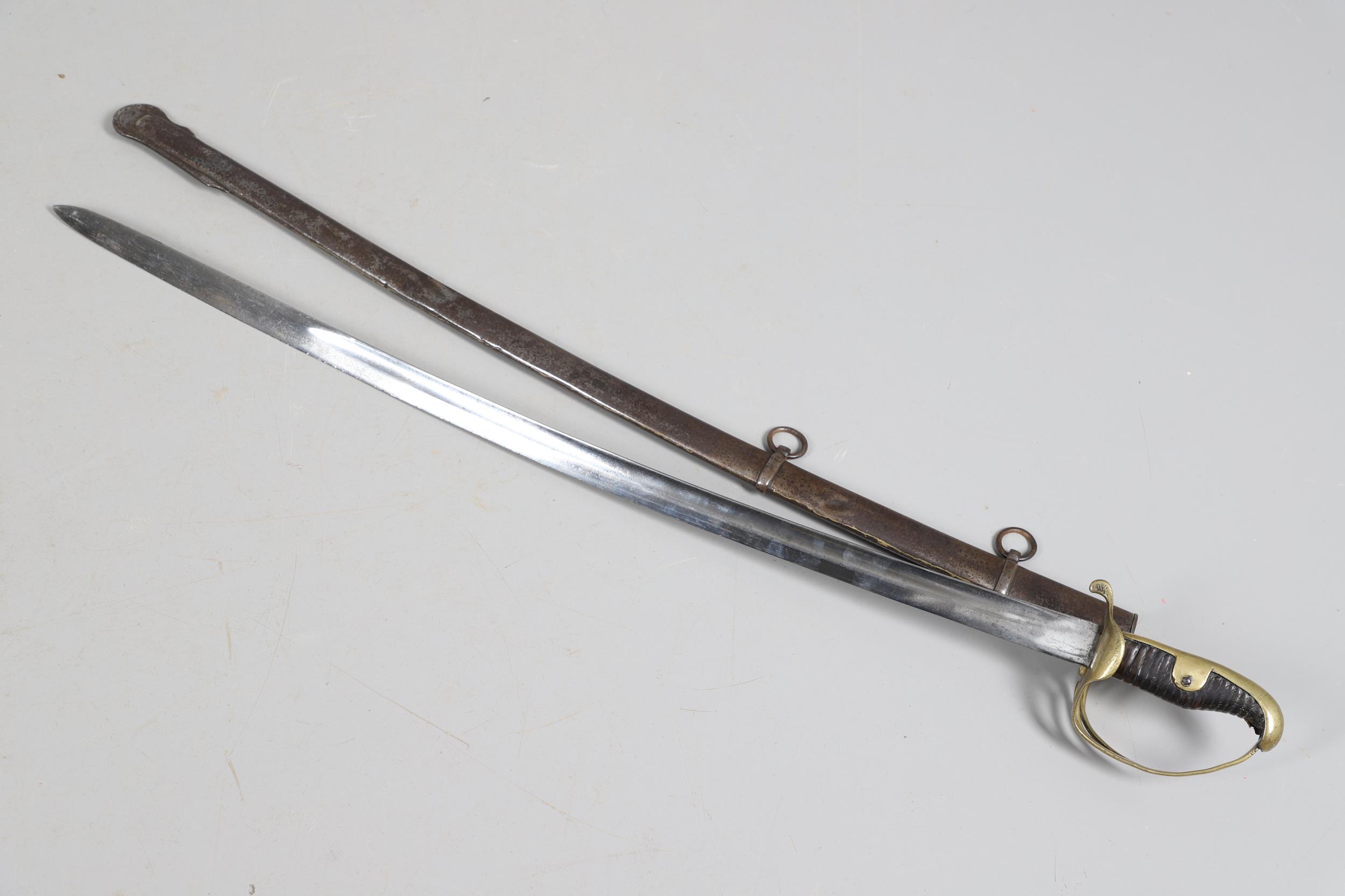 A FIRST WORLD WAR TURKISH CAVALRY OFFICER'S SABRE AND SCABBARD. - Image 8 of 15