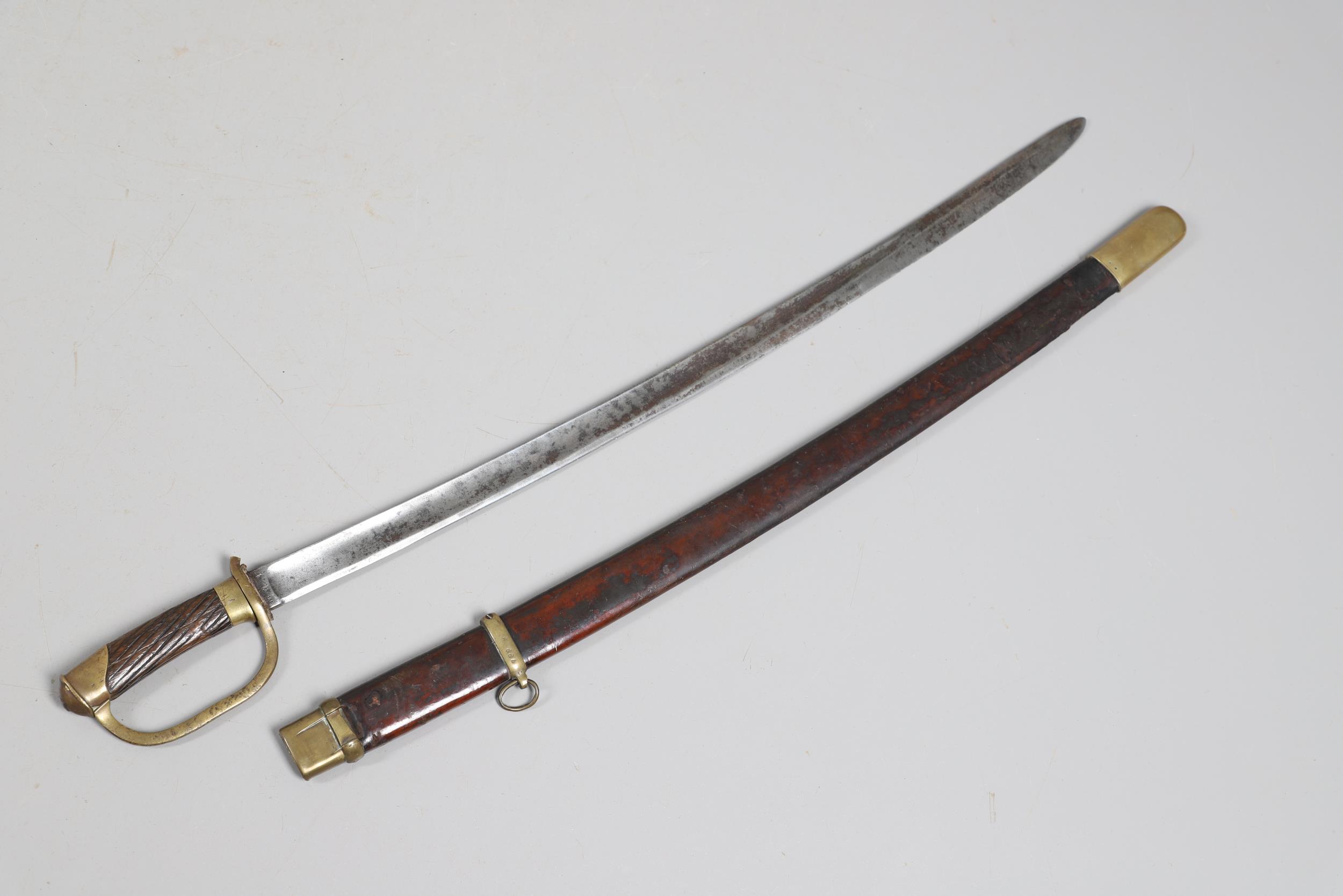 A FIRST WORLD WAR RUSSIAN 1881 PATTERN CAVALRY TROOPER'S SWORD AND SCABBARD. - Image 5 of 13