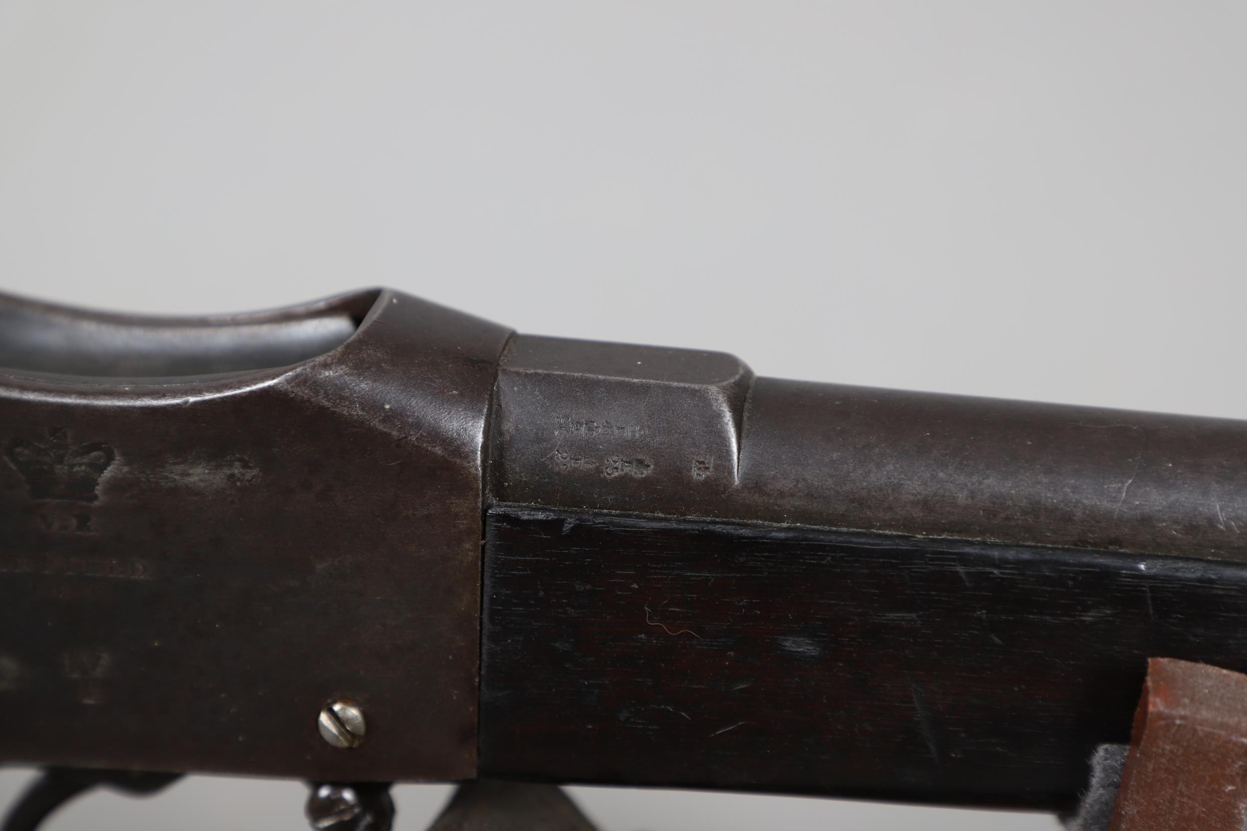 AN ENFIELD MARTINI HENRY MARK IV MILITARY RIFLE. - Image 17 of 21