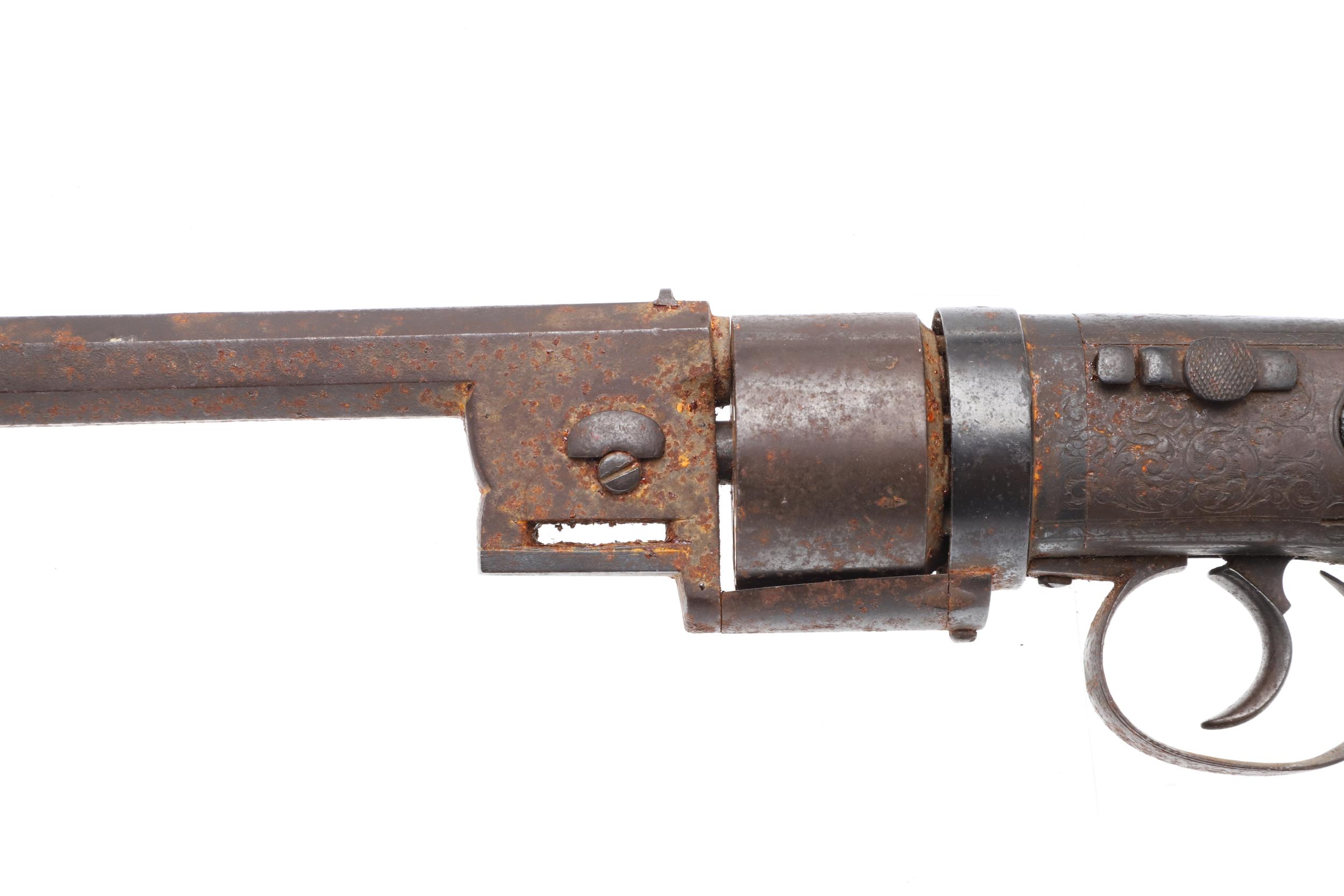 A HARVEY'S PATENT PERCUSSION REVOLVER, FIRST MODEL, NUMBER 3675. - Image 7 of 11