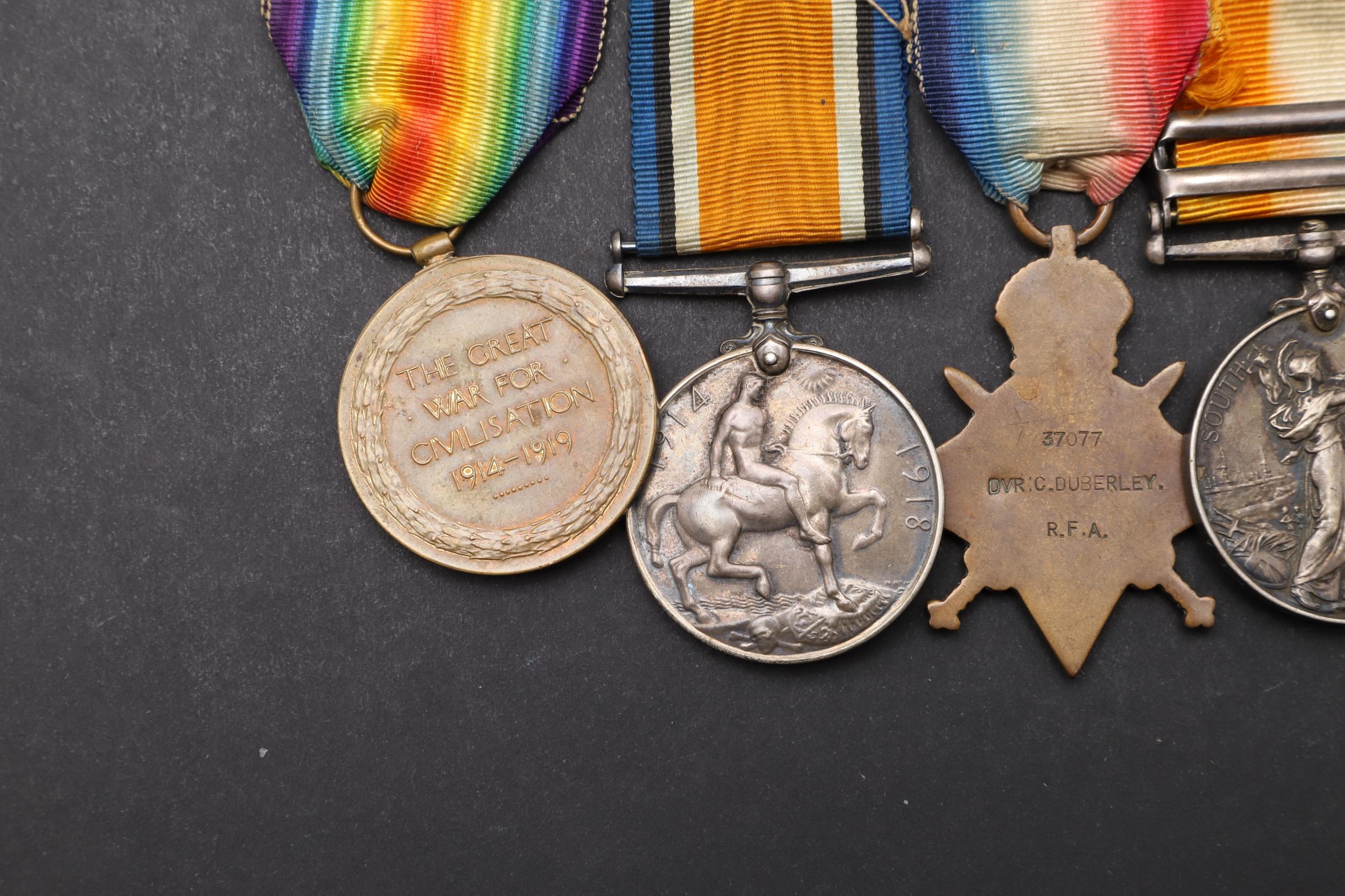 A BOER WAR AND FIRST WORLD WAR GROUP OF FIVE TO THE ROYAL FIELD ARTILLERY. - Image 8 of 12