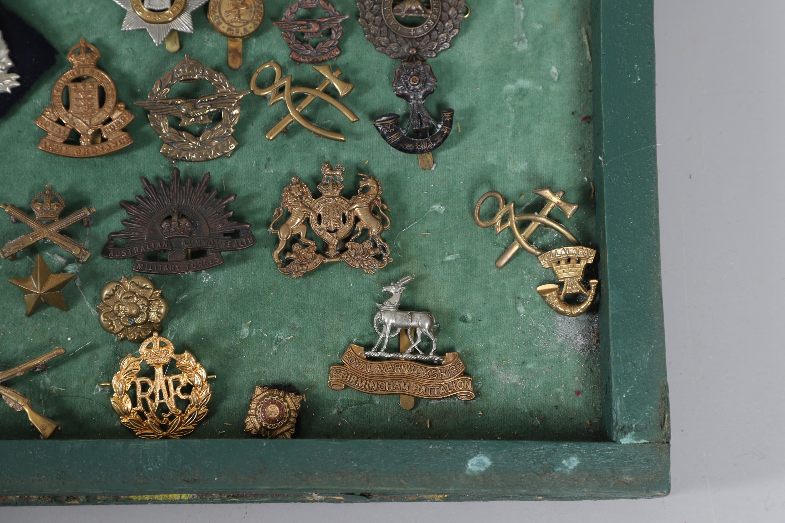 A COLLECTION OF MILITARY CAP BADGES AND OTHER INSIGNIA. - Bild 11 aus 11