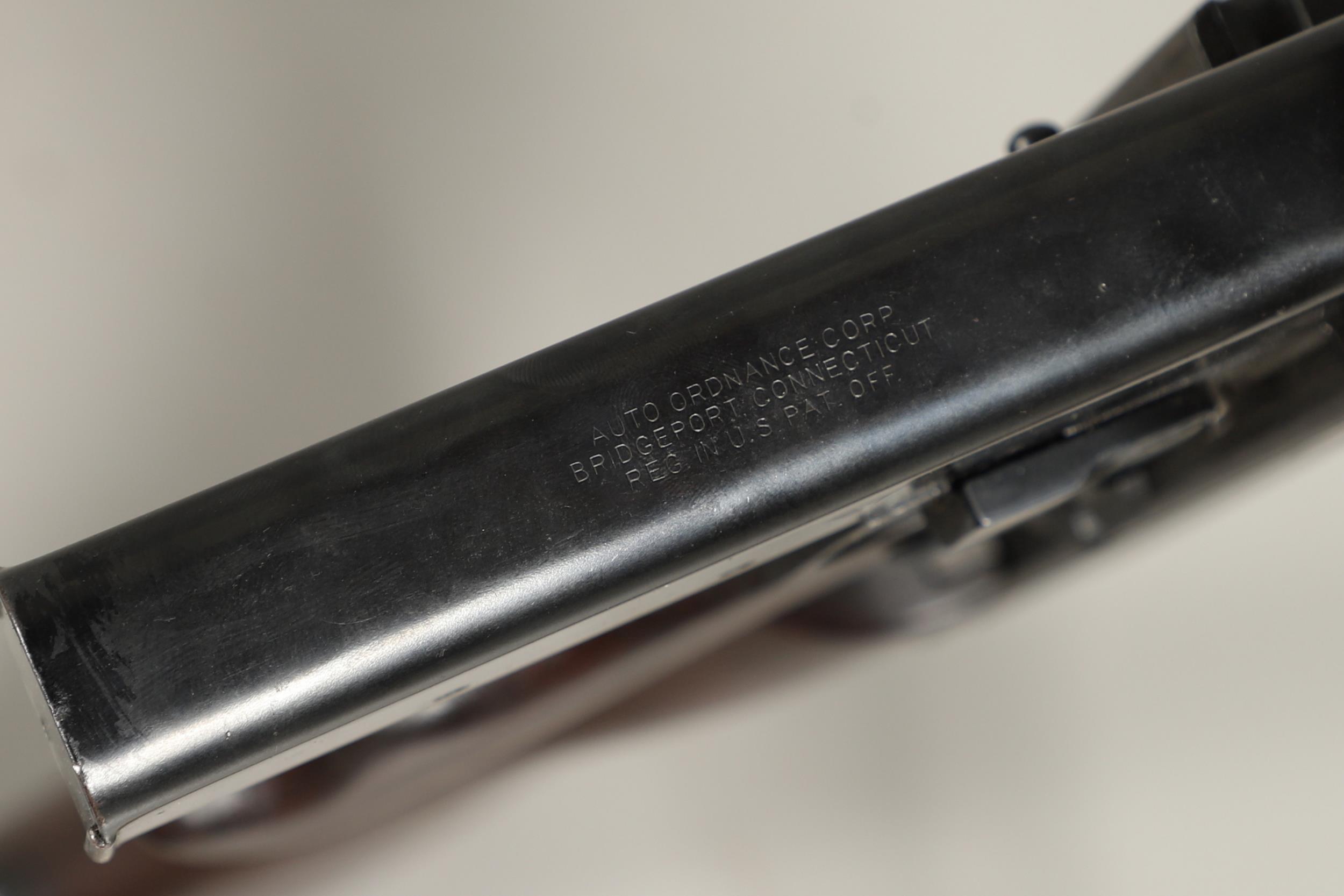 A DEACTIVATED AUTO-ORDNANCE CORPORATION THOMPSON .45 ACP SUBMACHINE GUN. - Image 18 of 29
