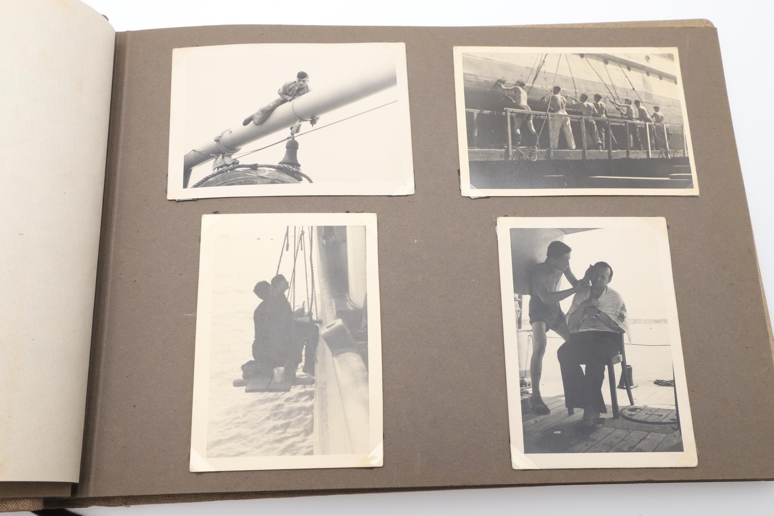 A SECOND WORLD WAR GERMAN NAVY OFFICER'S PHOTOGRAPH ALBUM. - Image 12 of 17