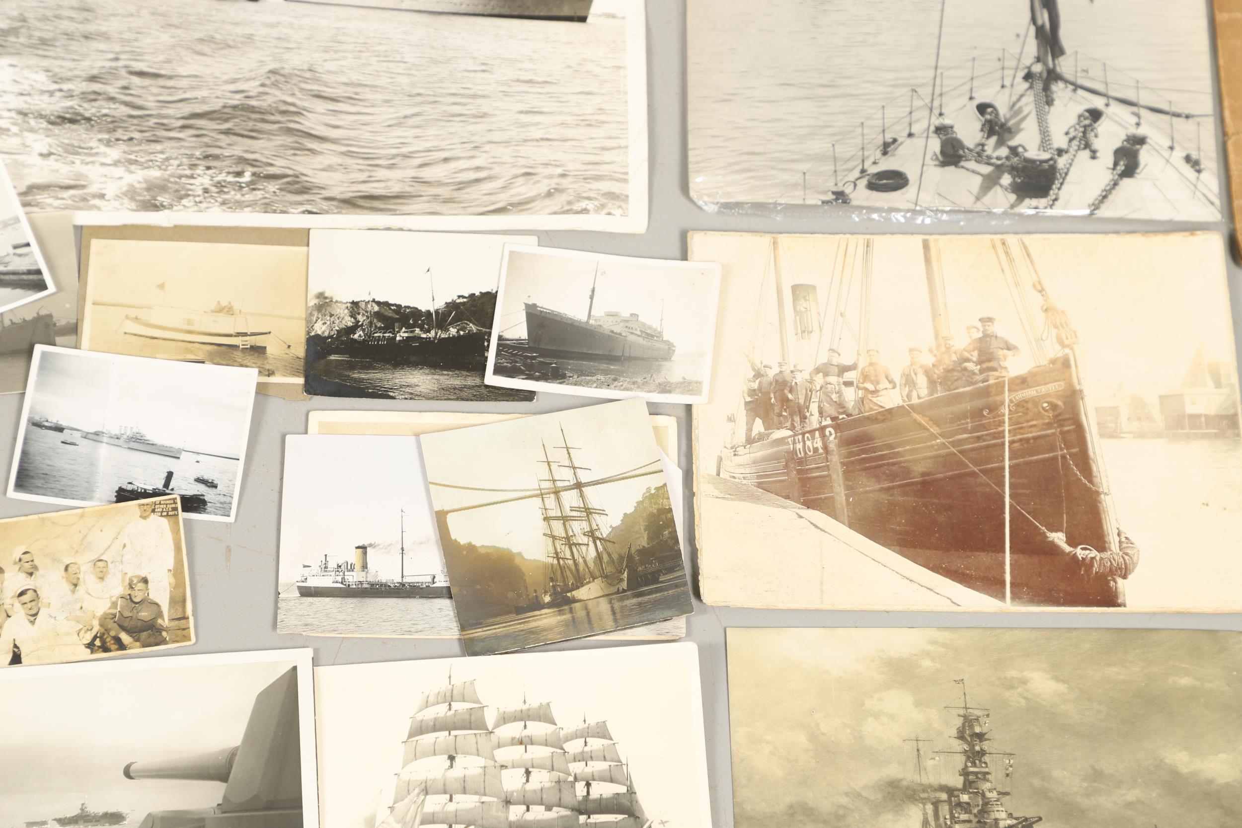 A LARGE AND INTERESTING COLLECTION OF PHOTOGRAPHS OF NAVAL RELATED SUBJECTS. - Image 16 of 22
