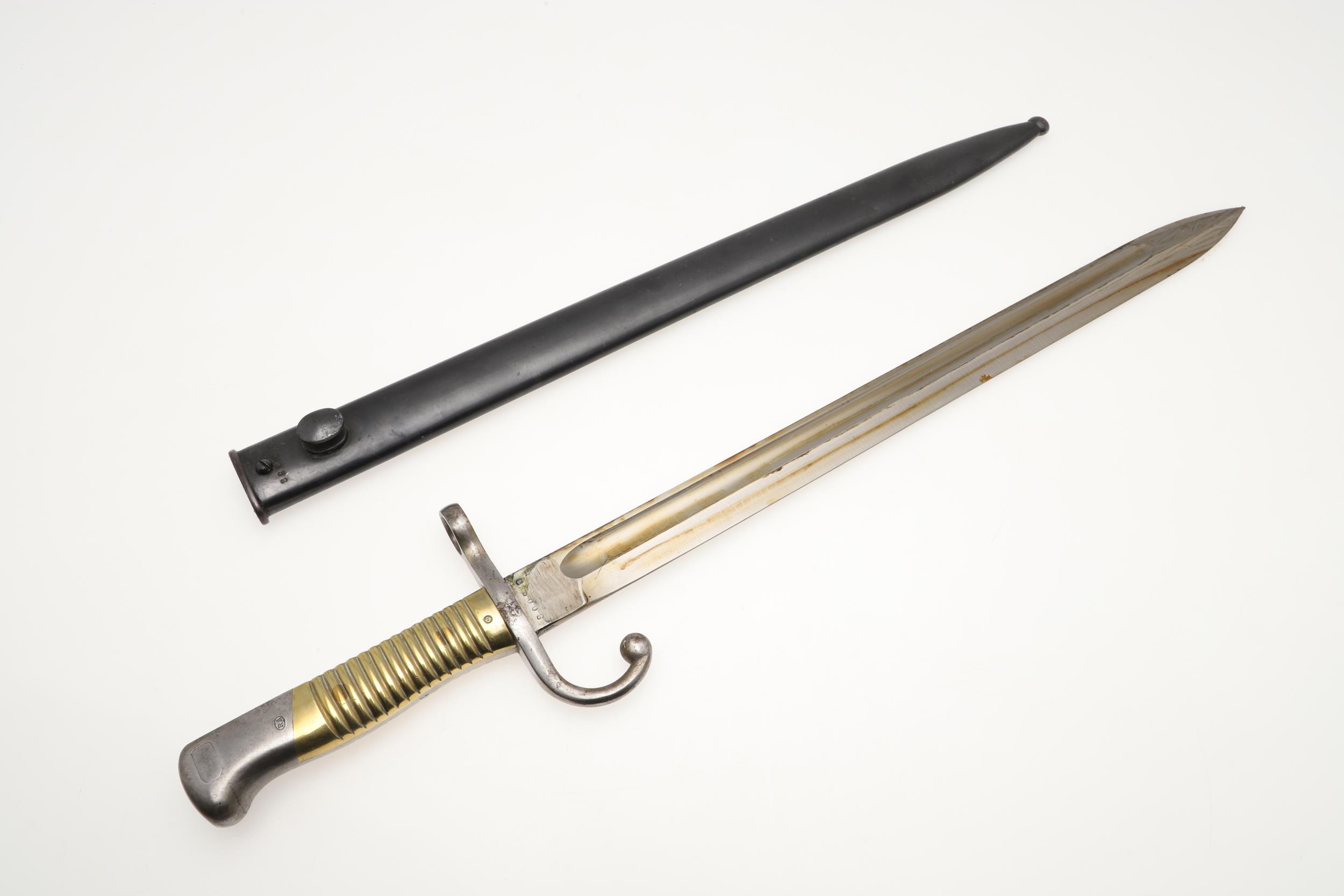 A GERMAN 1891 PATTERN BAYONET AND SCABBARD. - Bild 2 aus 7