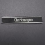 A SECOND WORLD WAR WAFFEN-SS 'CHARLEMAGNE' CUFFBAND.