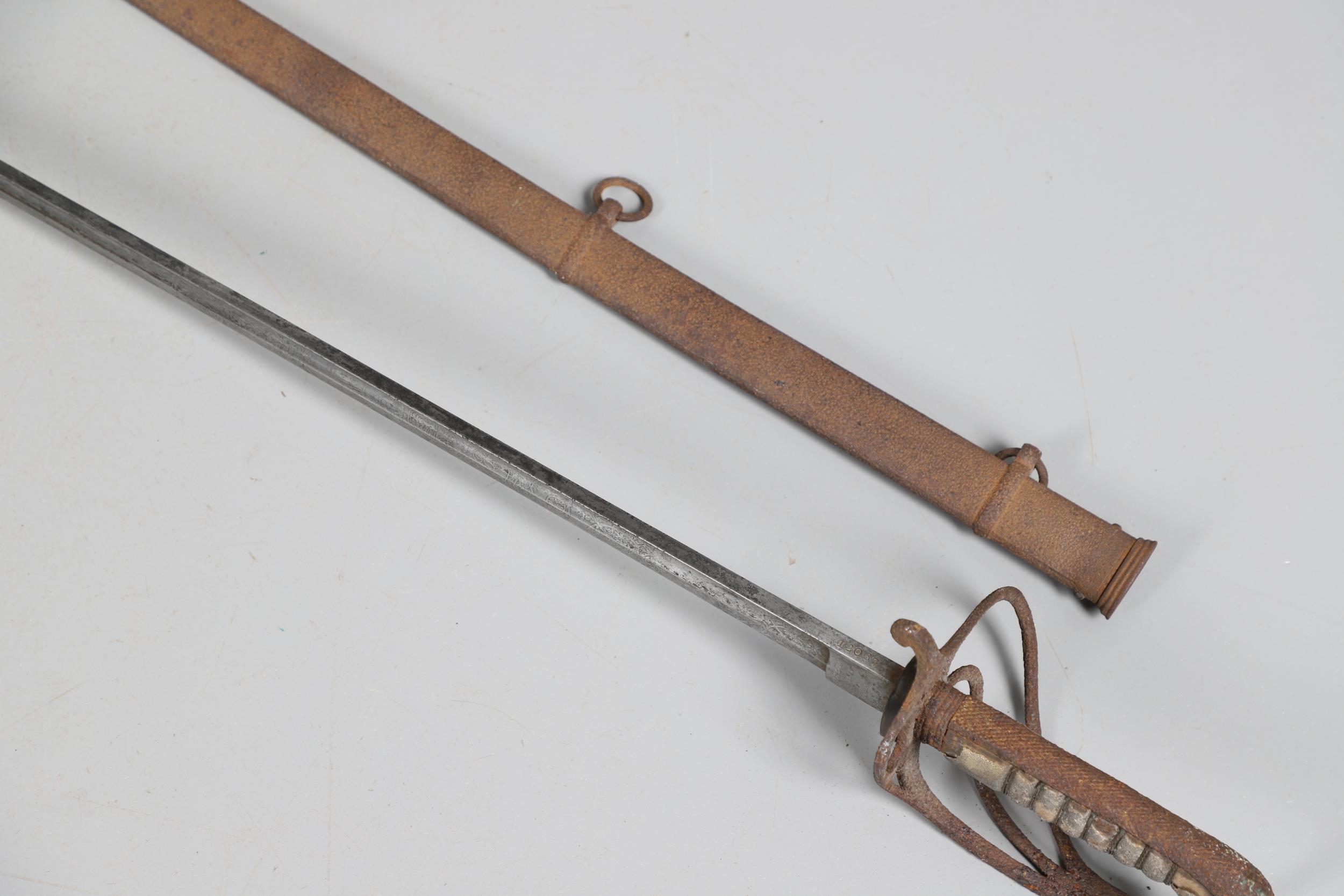 AN EDWARD VII 1821 PATTERN ROYAL GARRISON ARTILLERY SWORD. - Bild 10 aus 20