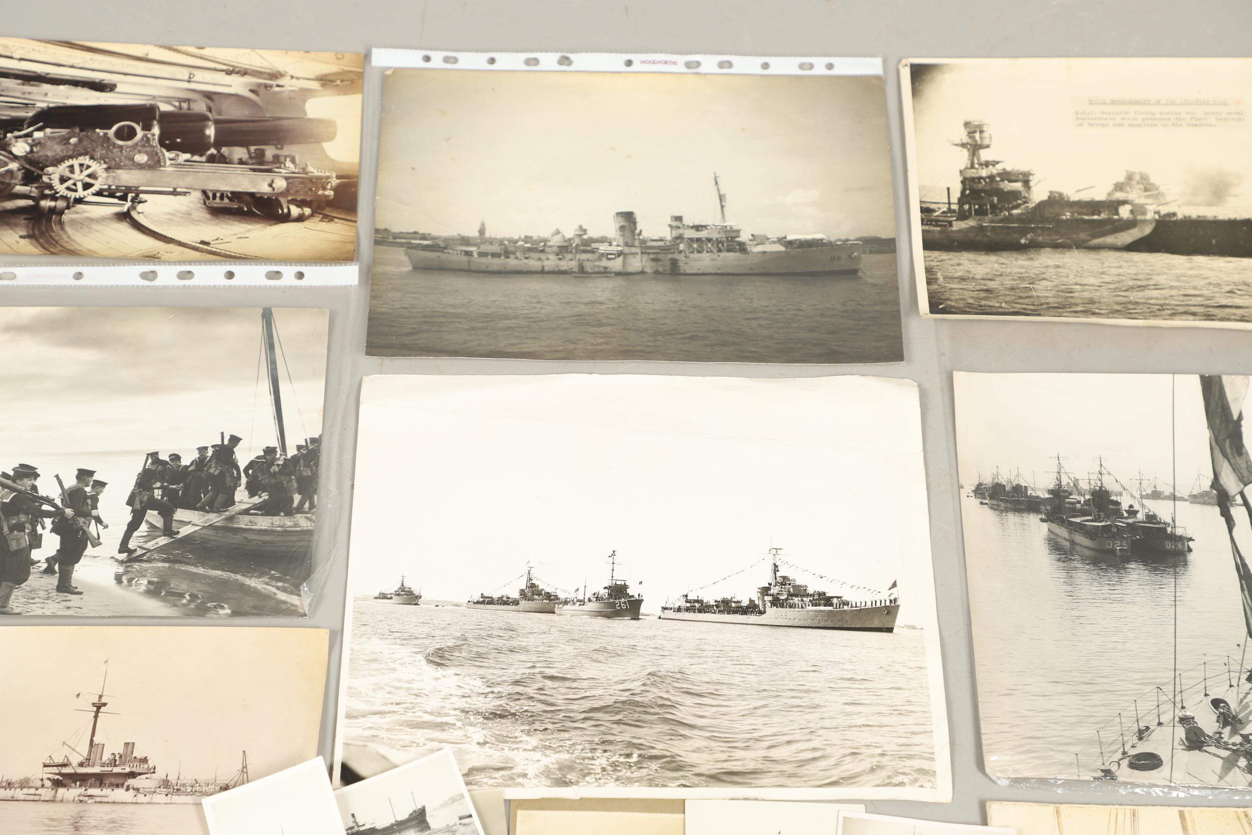 A LARGE AND INTERESTING COLLECTION OF PHOTOGRAPHS OF NAVAL RELATED SUBJECTS. - Image 14 of 22