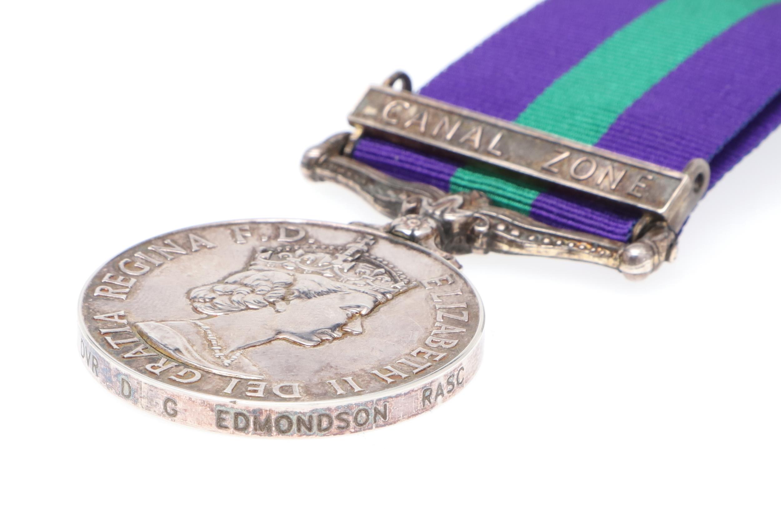 A GENERAL SERVICE MEDAL WITH CANAL ZONE CLASP TO THE SERVICE CORPS. - Bild 4 aus 6