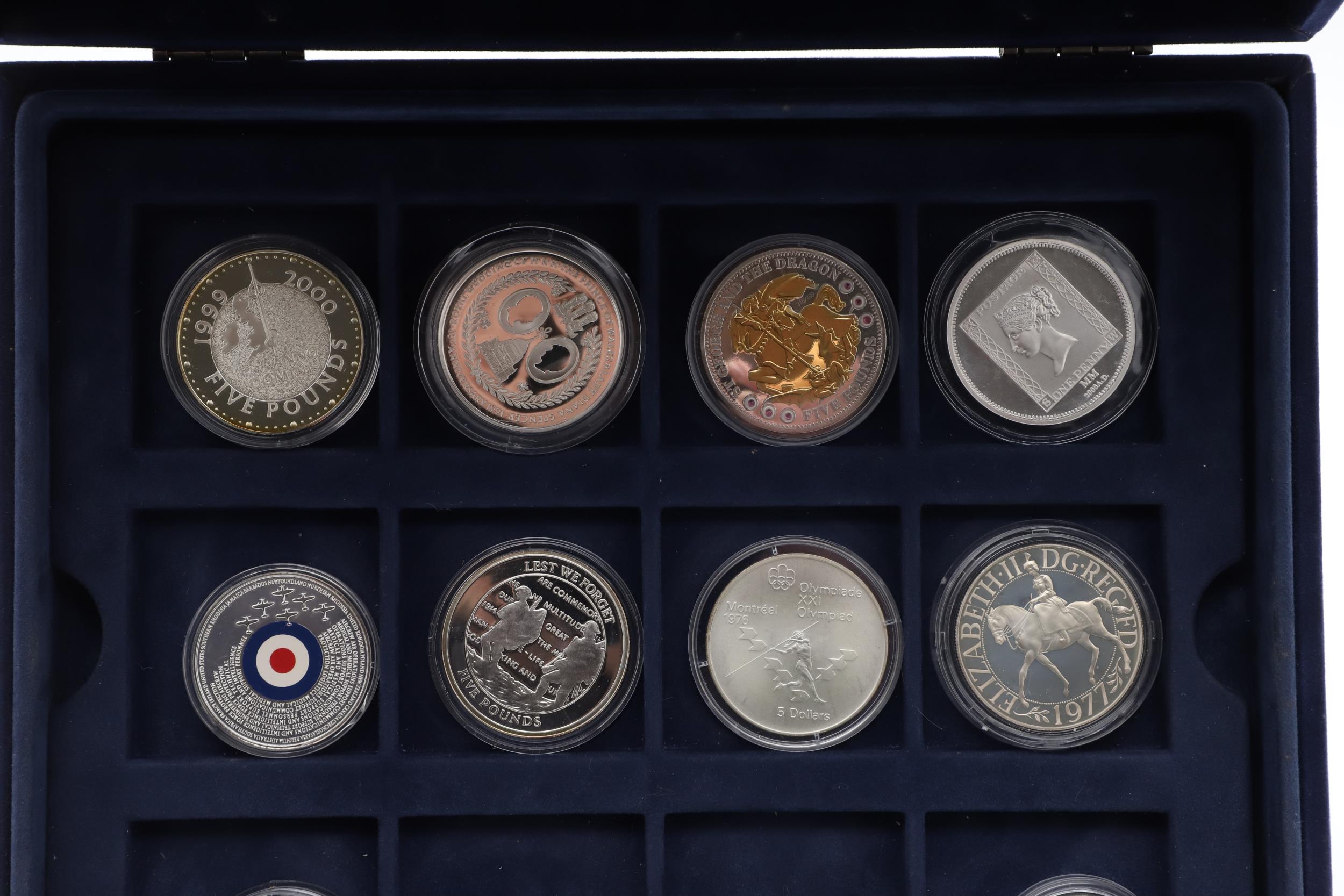 A COLLECTION OF SILVER AND SILVER PROOF ISSUES TO INCLUDE BRITANNIA AND OTHER COINS. - Bild 2 aus 9