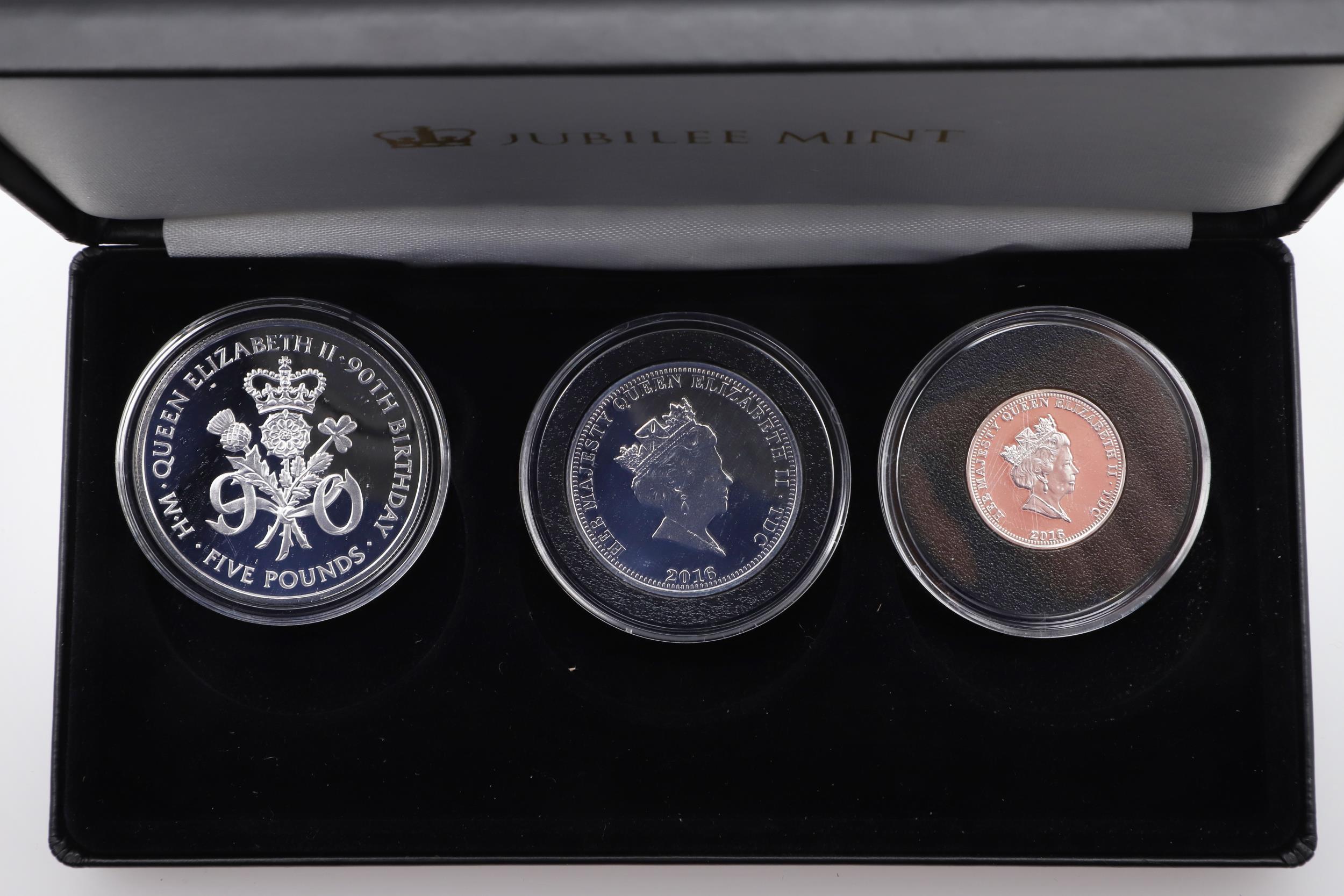 THREE JUBILEE MINT THREE COIN SILVER PROOF ROYALTY THEMED ISSUES, 2014, 2016 AND 2018. - Image 10 of 10