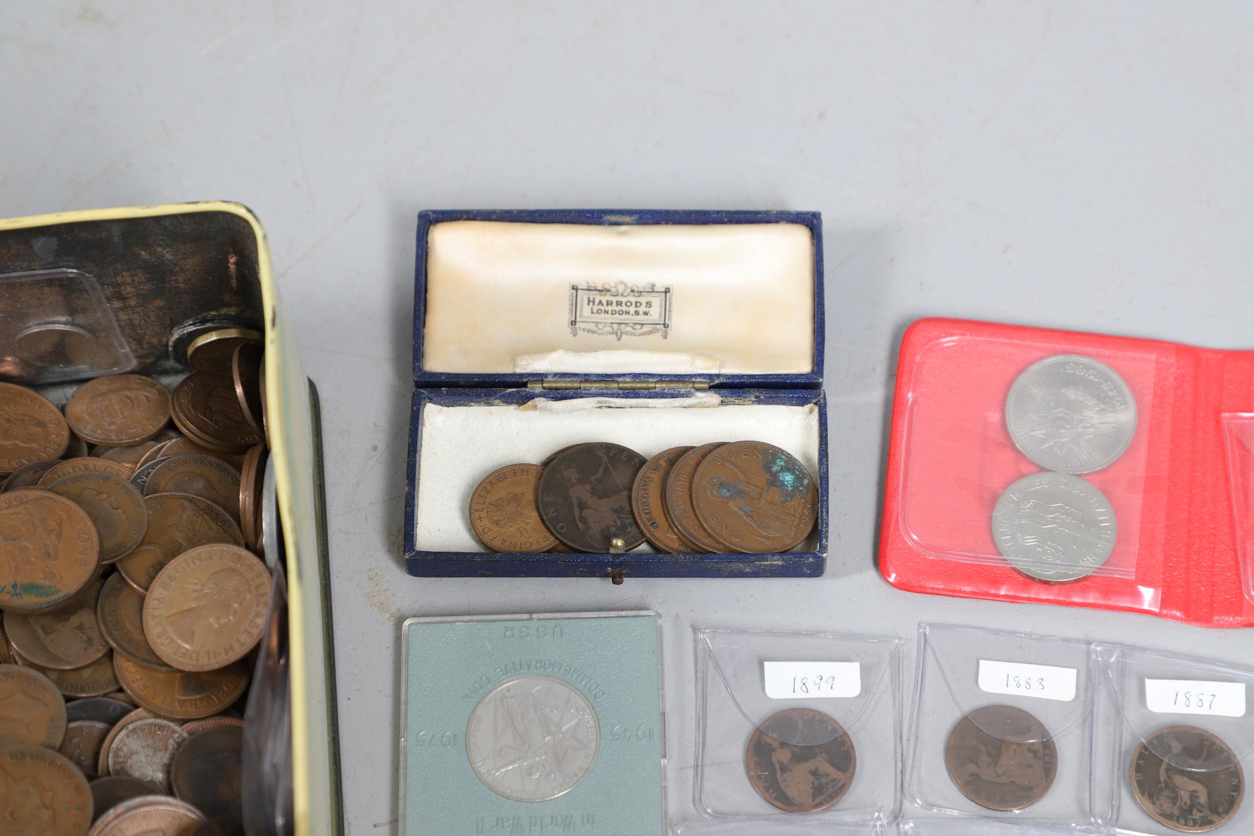 A MIXED COLLECTION OF COINS TO INCLUDE A FESTIVAL OF BRITAIN CROWN AND OTHERS. - Bild 4 aus 17