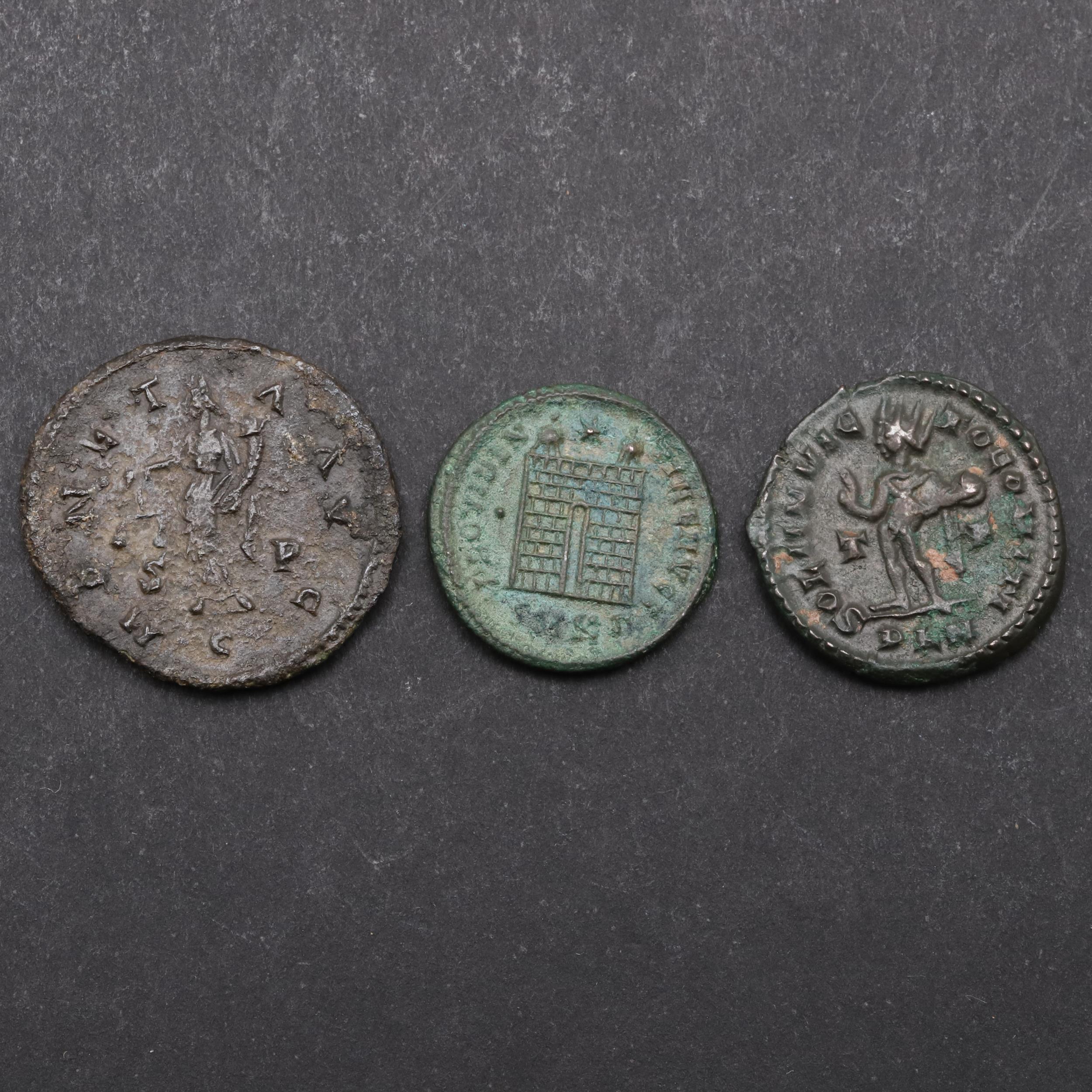 ROMAN IMPERIAL COINAGE: A RADIATE OF ALLECTUS AND TWO OTHERS. - Image 2 of 3