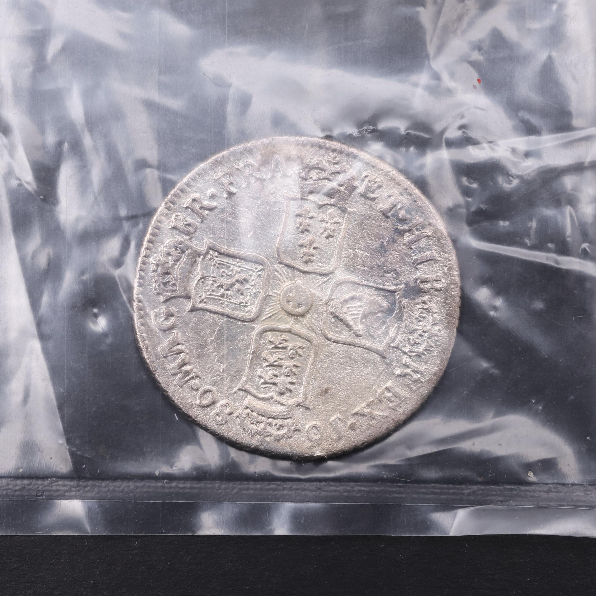 A JAMES II SHILLING, 1686, FROM THE WRECK OF THE ASSOCIATION. - Image 2 of 3