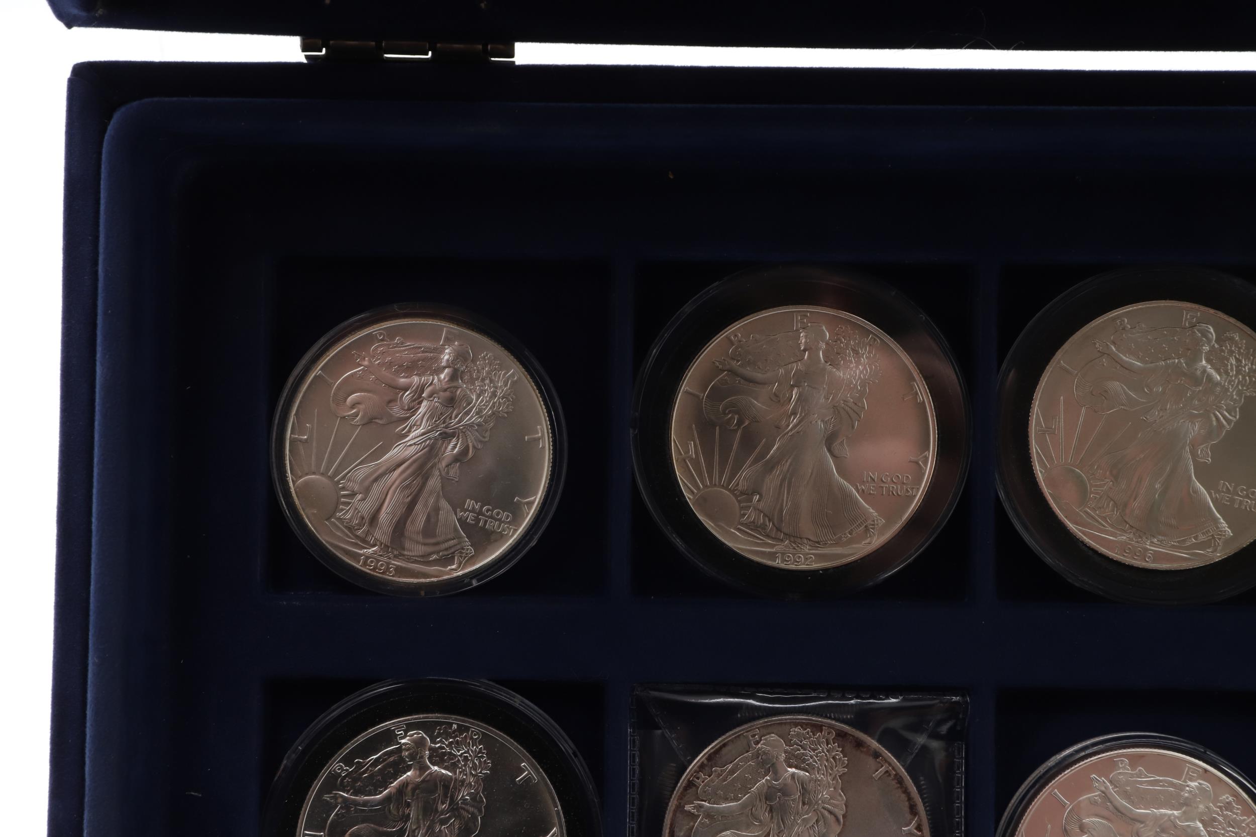 A COLLECTION OF TWELVE AMERICAN SILVER 'LIBERTY' DOLLARS. - Image 4 of 9