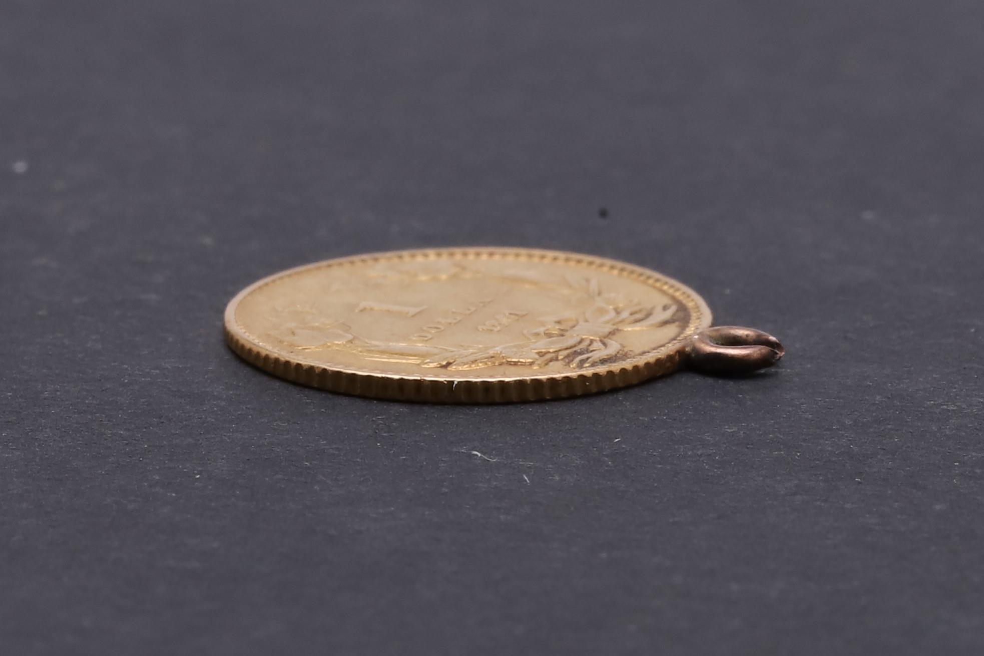 AN AMERICAN GOLD DOLLAR, 1861. - Image 3 of 3