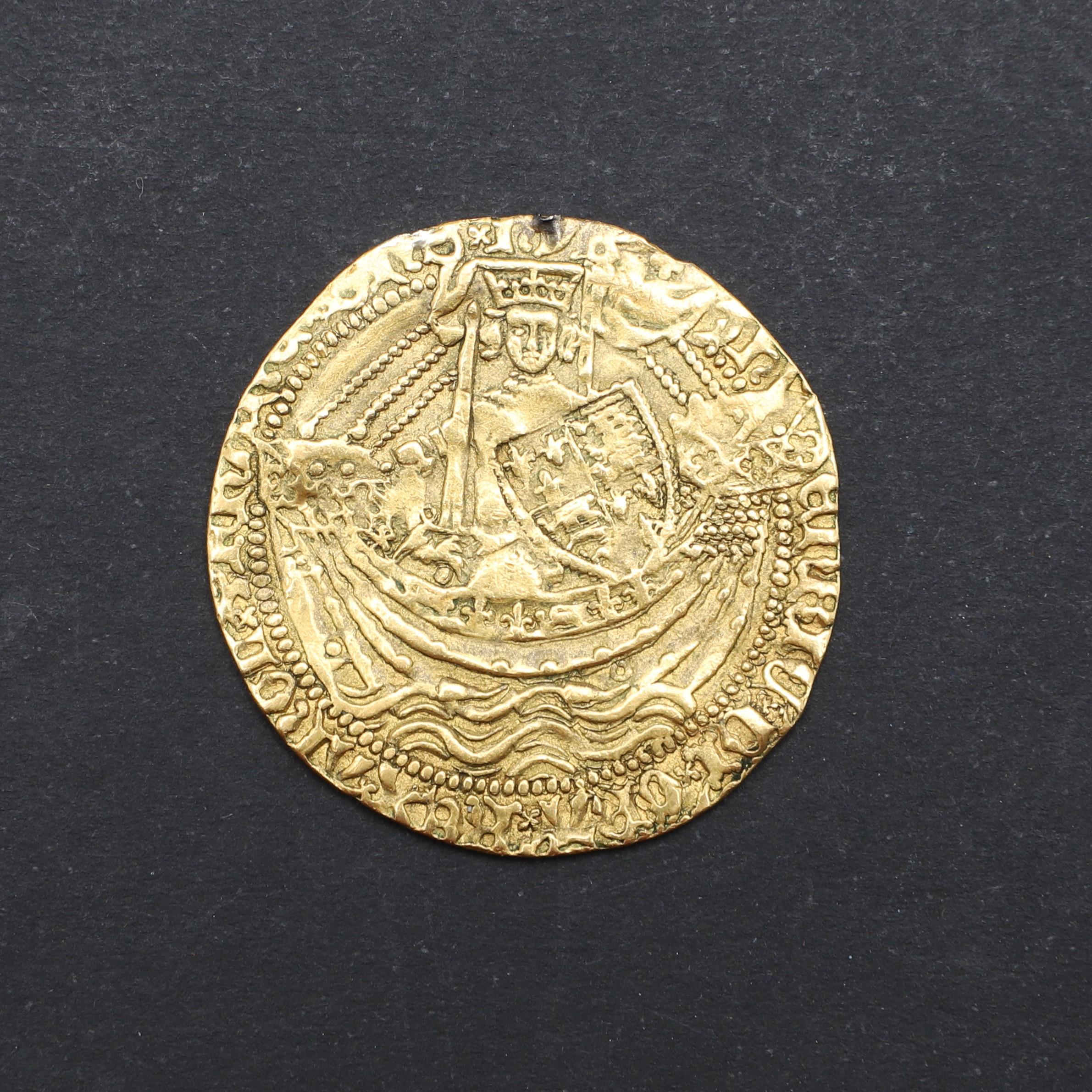 A HENRY V GOLD NOBLE. 1413-22.