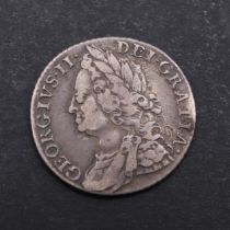 A GEORGE II SHILLING, 1758.