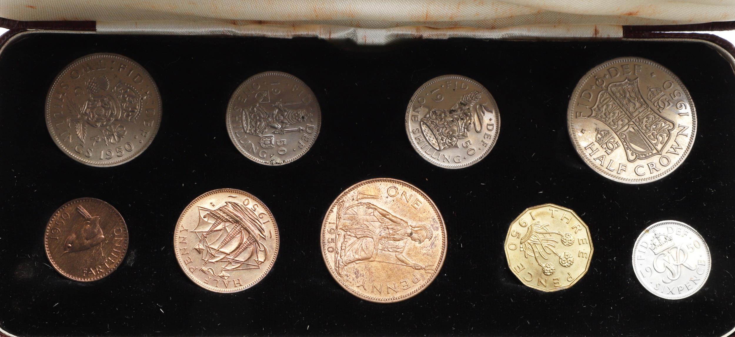 THREE MID 20TH CENTURY SPECIMEN COIN SETS, 1950, 1951 AND 1953. - Bild 10 aus 11