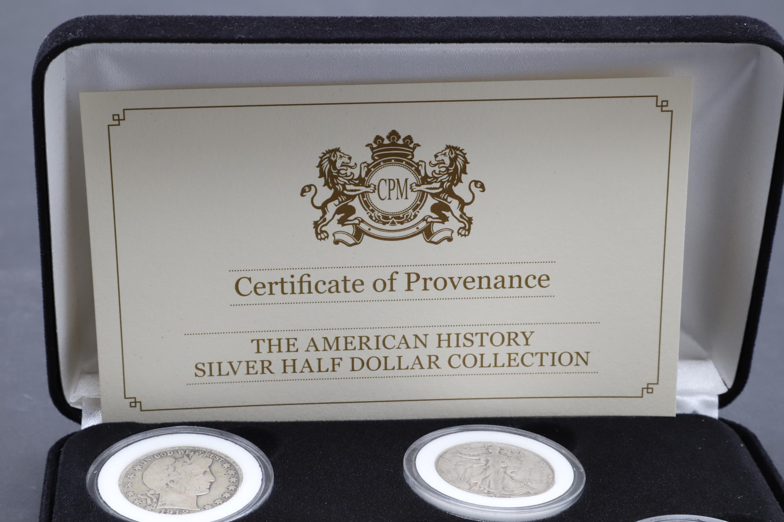 A COLLECTION OF AMERICAN AND OTHER HISTORIC SILVER ISSUES IN PRESENTATION CASES. - Bild 2 aus 13