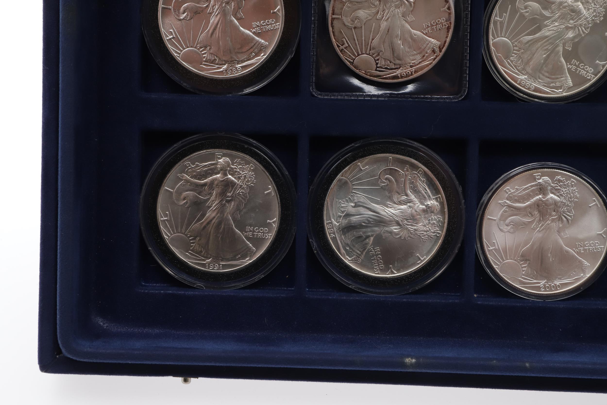 A COLLECTION OF TWELVE AMERICAN SILVER 'LIBERTY' DOLLARS. - Image 8 of 9