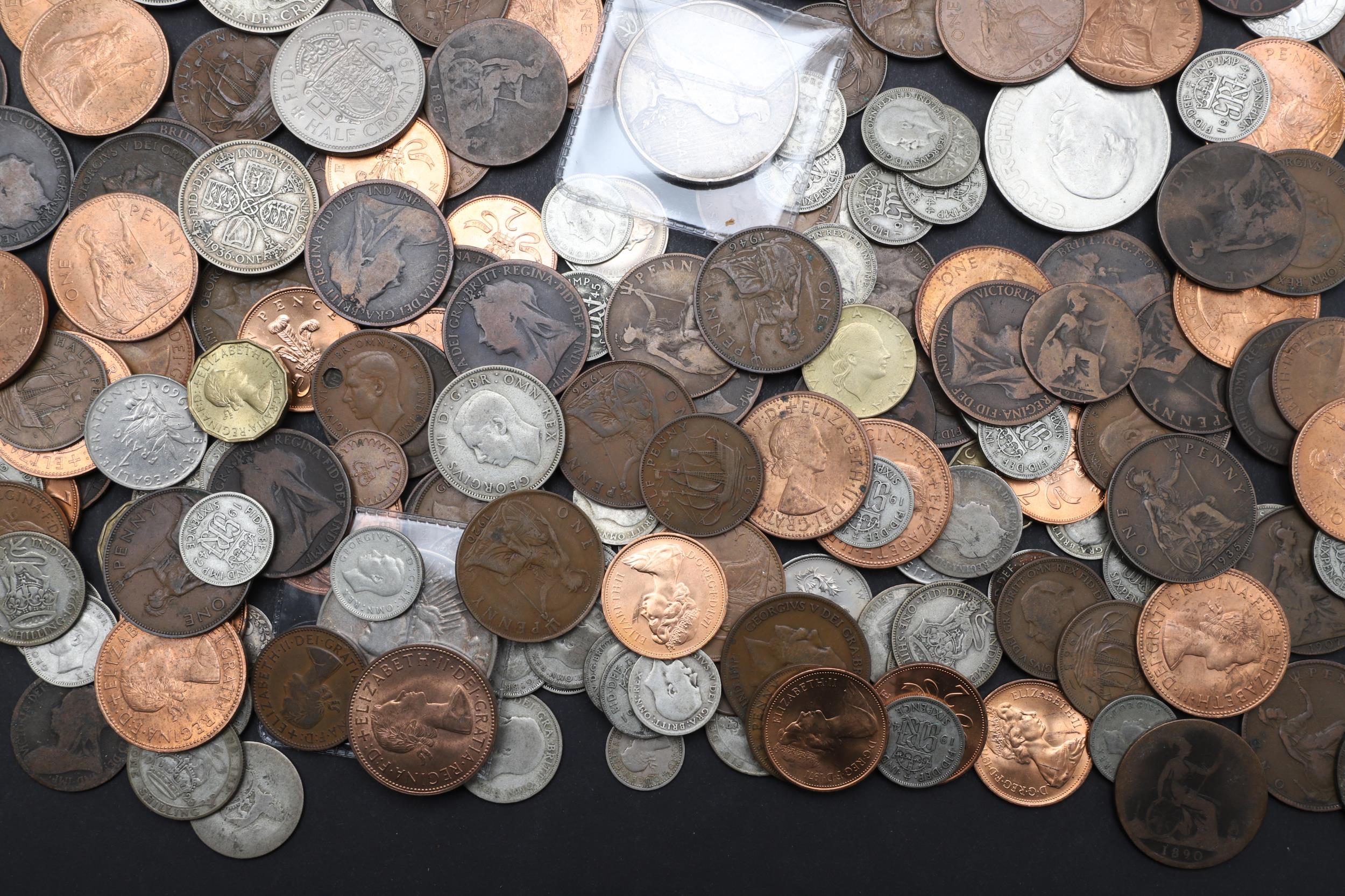 A MIXED COLLECTION OF UK COINAGE TO INCLUDE PART SILVER ISSUES. - Image 9 of 10