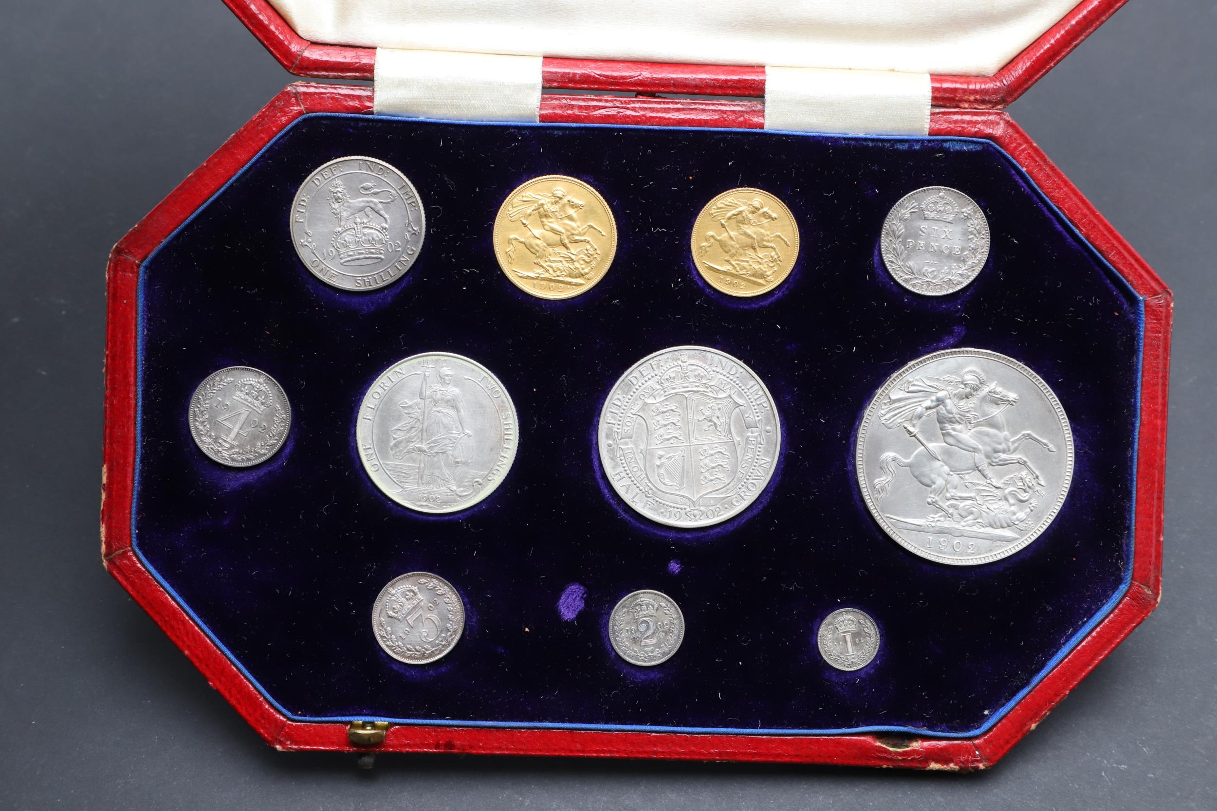 AN EDWARD VII ELEVEN COIN PROOF SET, 1902. - Image 5 of 6