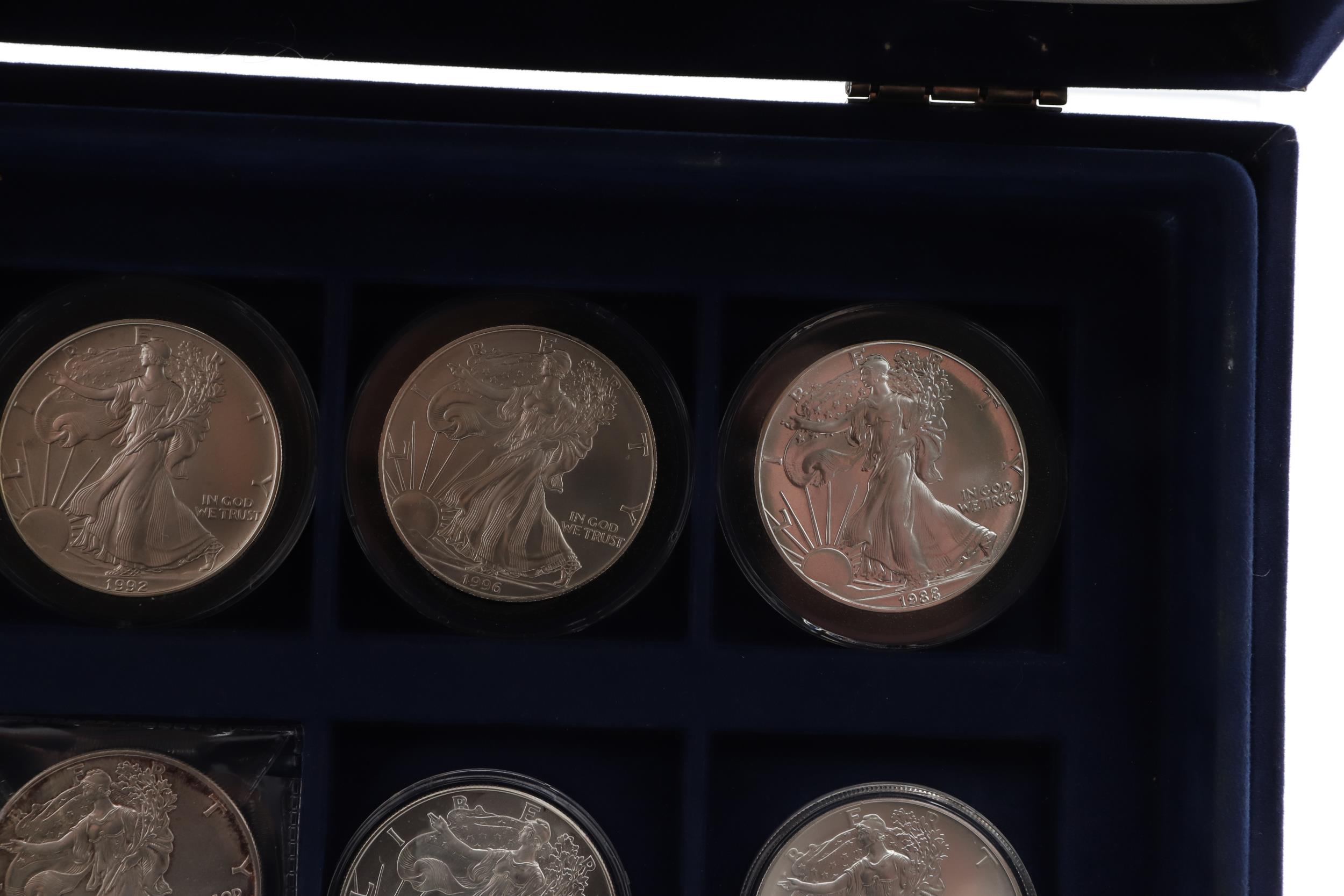A COLLECTION OF TWELVE AMERICAN SILVER 'LIBERTY' DOLLARS. - Image 5 of 9
