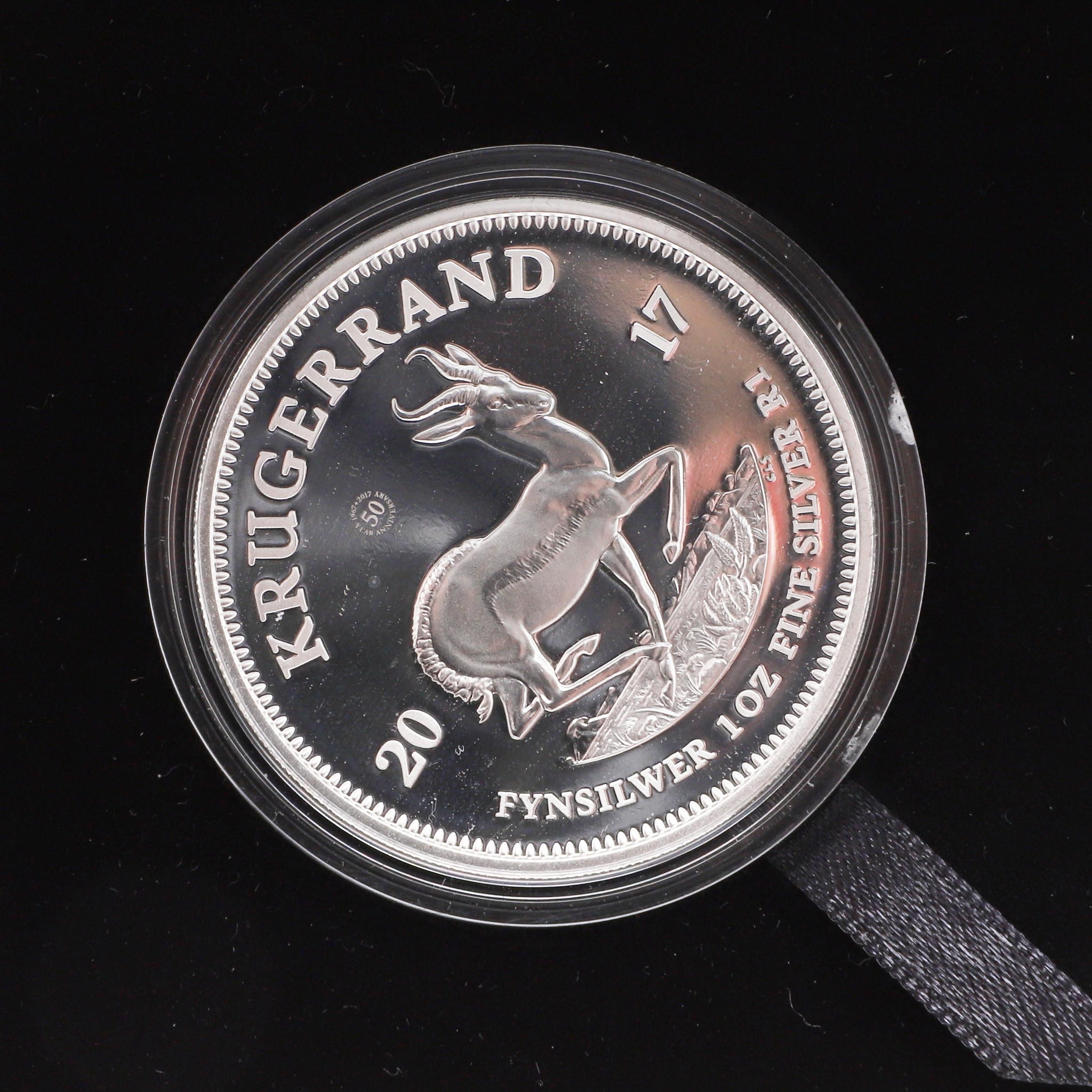 TWO SILVER PROOF KRUGERRAND ISSUES AND SIMILAR SOVEREIGN ISSUES. 2017 - 2021. - Bild 5 aus 7