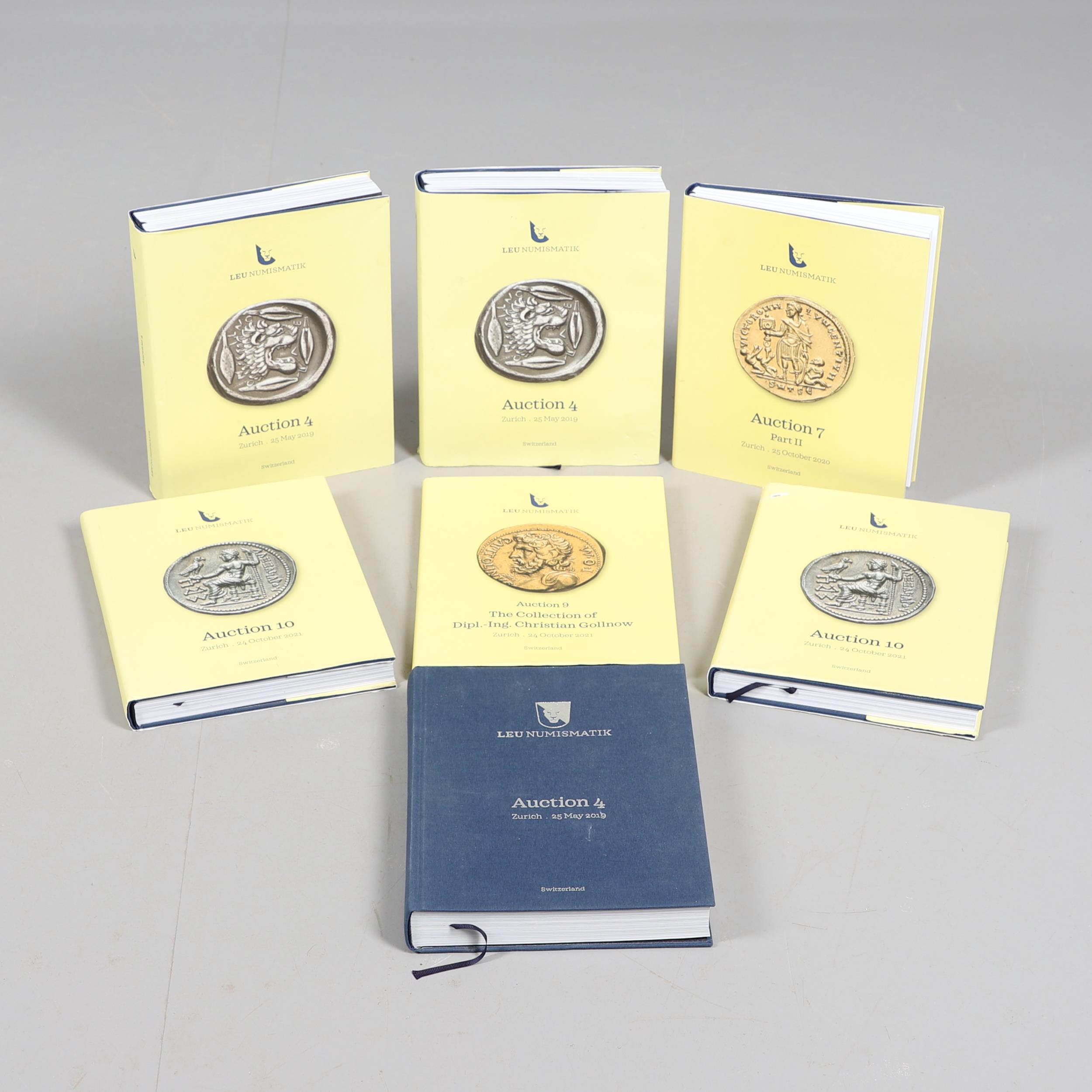 SEVEN LEU NUMISMATIK ANCIENT COIN CATALOGUES.