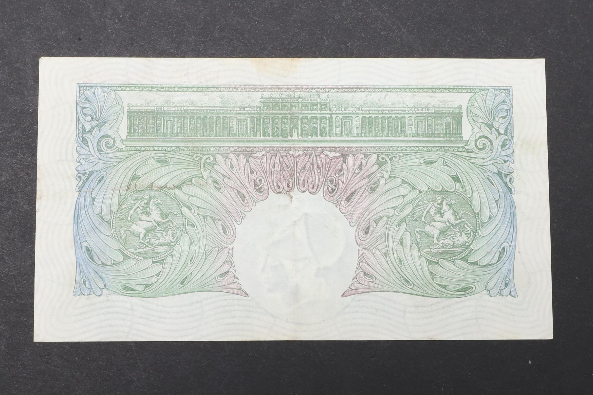 A BANK OF ENGLAND SERIES 'A' ONE POUND NOTE. - Bild 2 aus 2