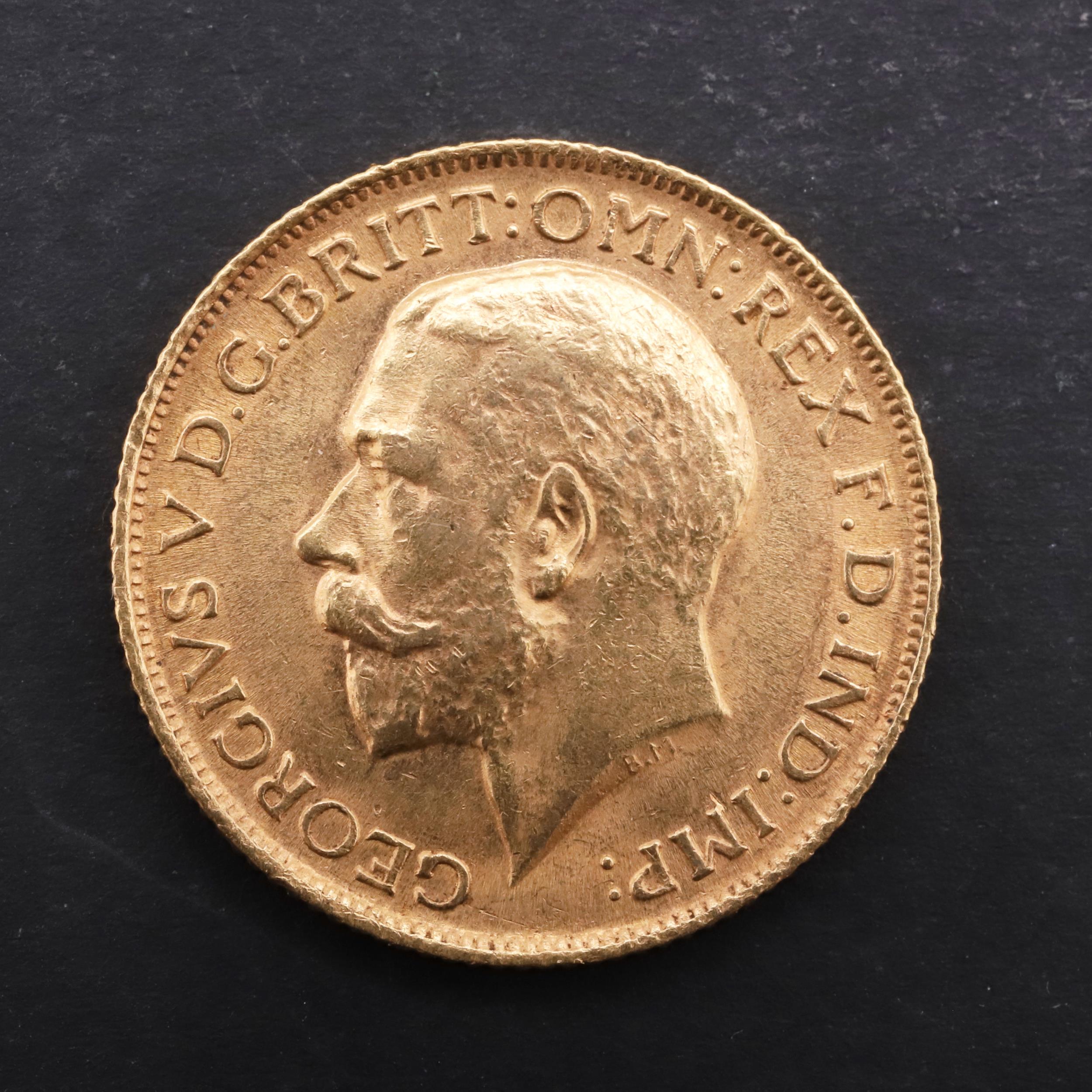 A GEORGE V SOVEREIGN, 1912.